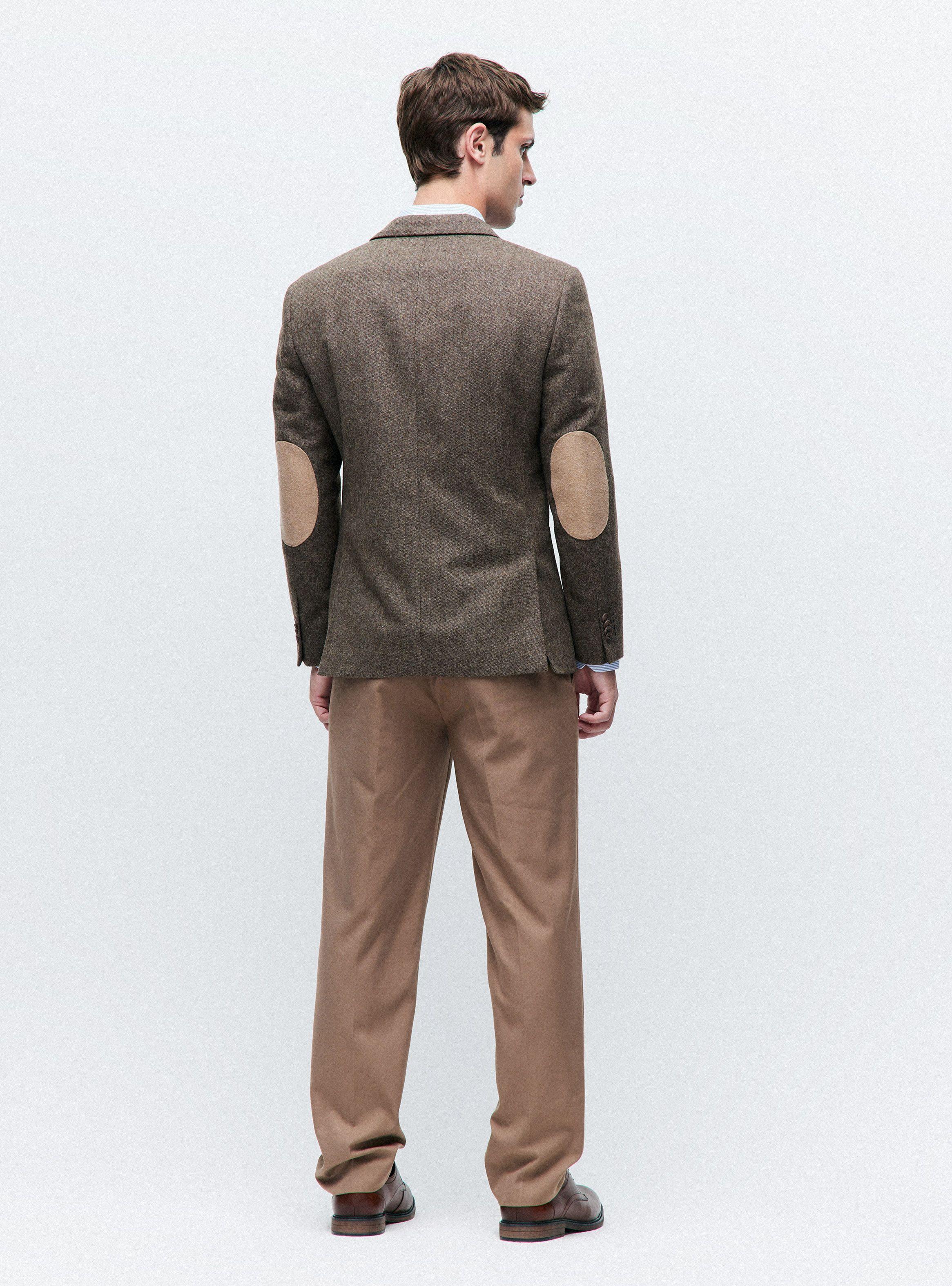 Vestón en Tweed con Coderas y Bolsillos de Parche-5