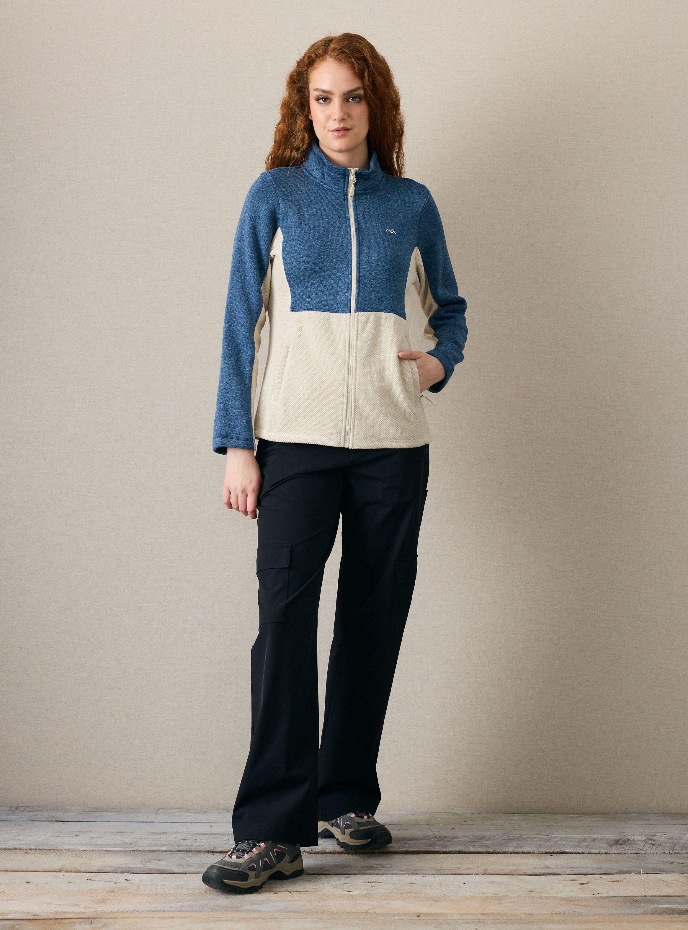 Polerón Polar Look Tejido Cuello Alto Bolsillo con Cierre-4