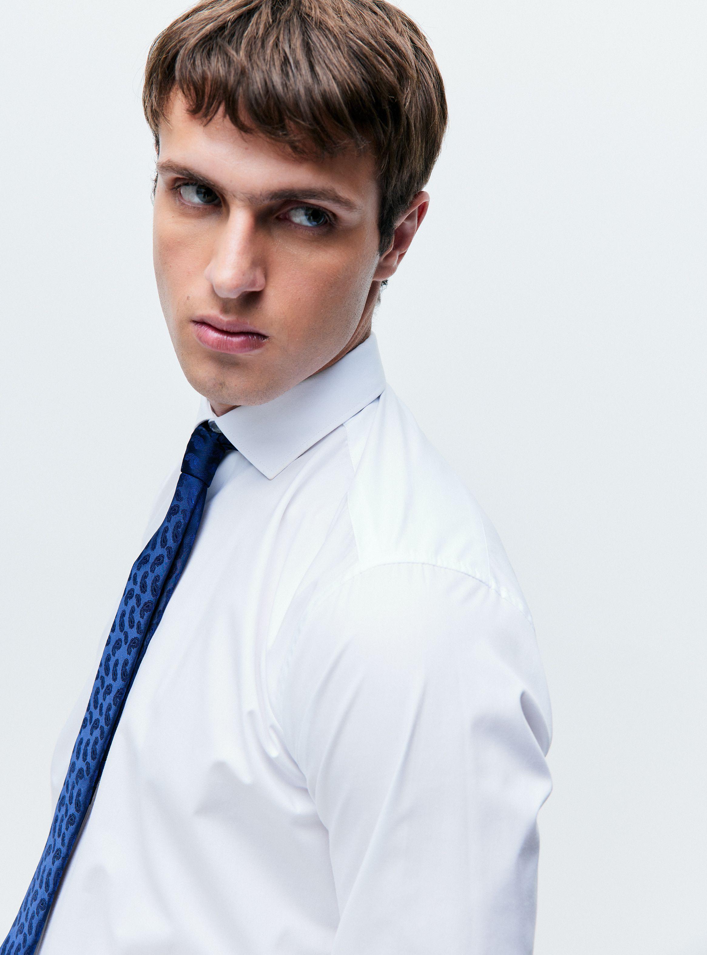 Camisa Slim Fit Blanca-3