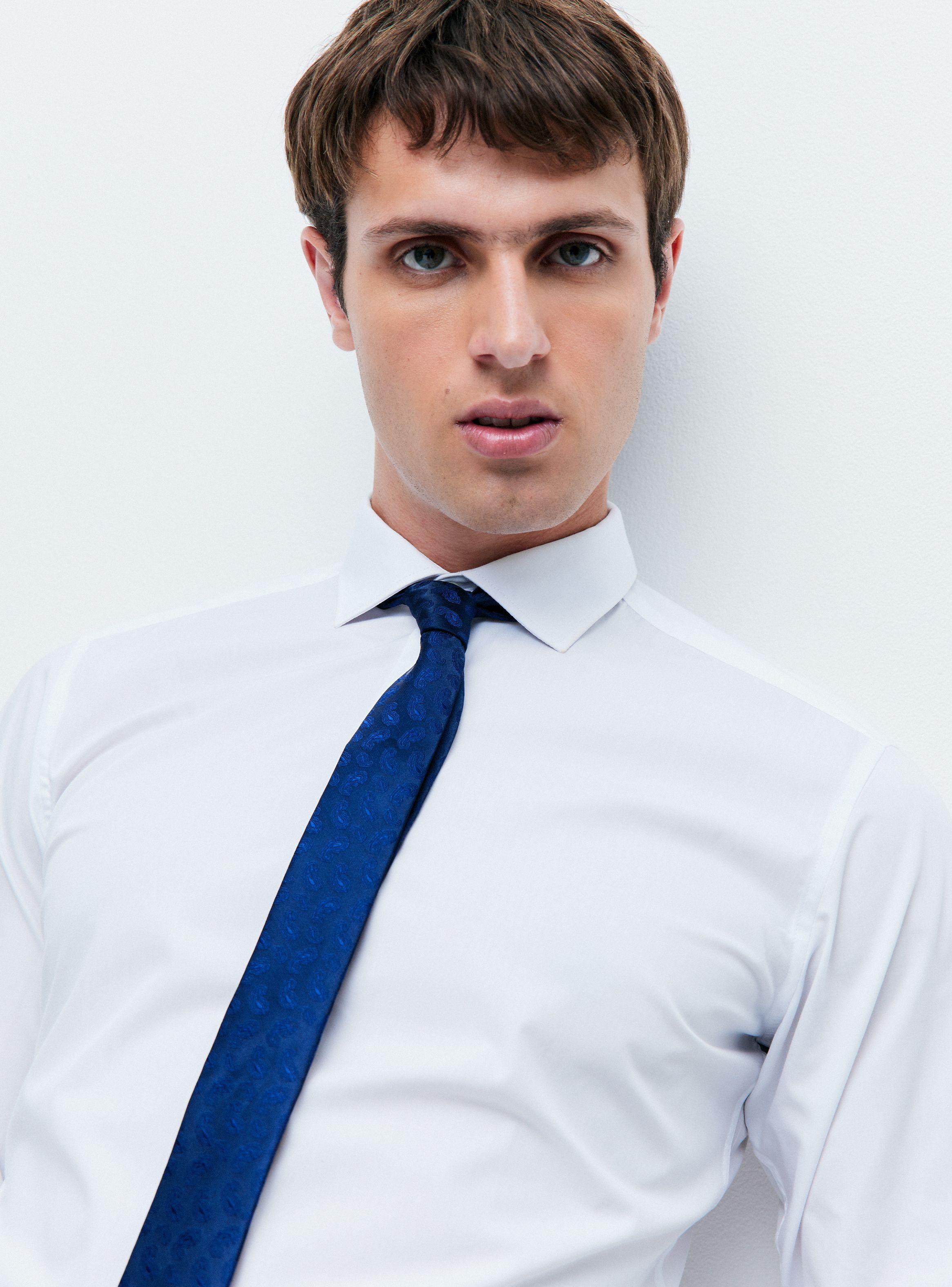 Camisa Slim Fit Blanca-2