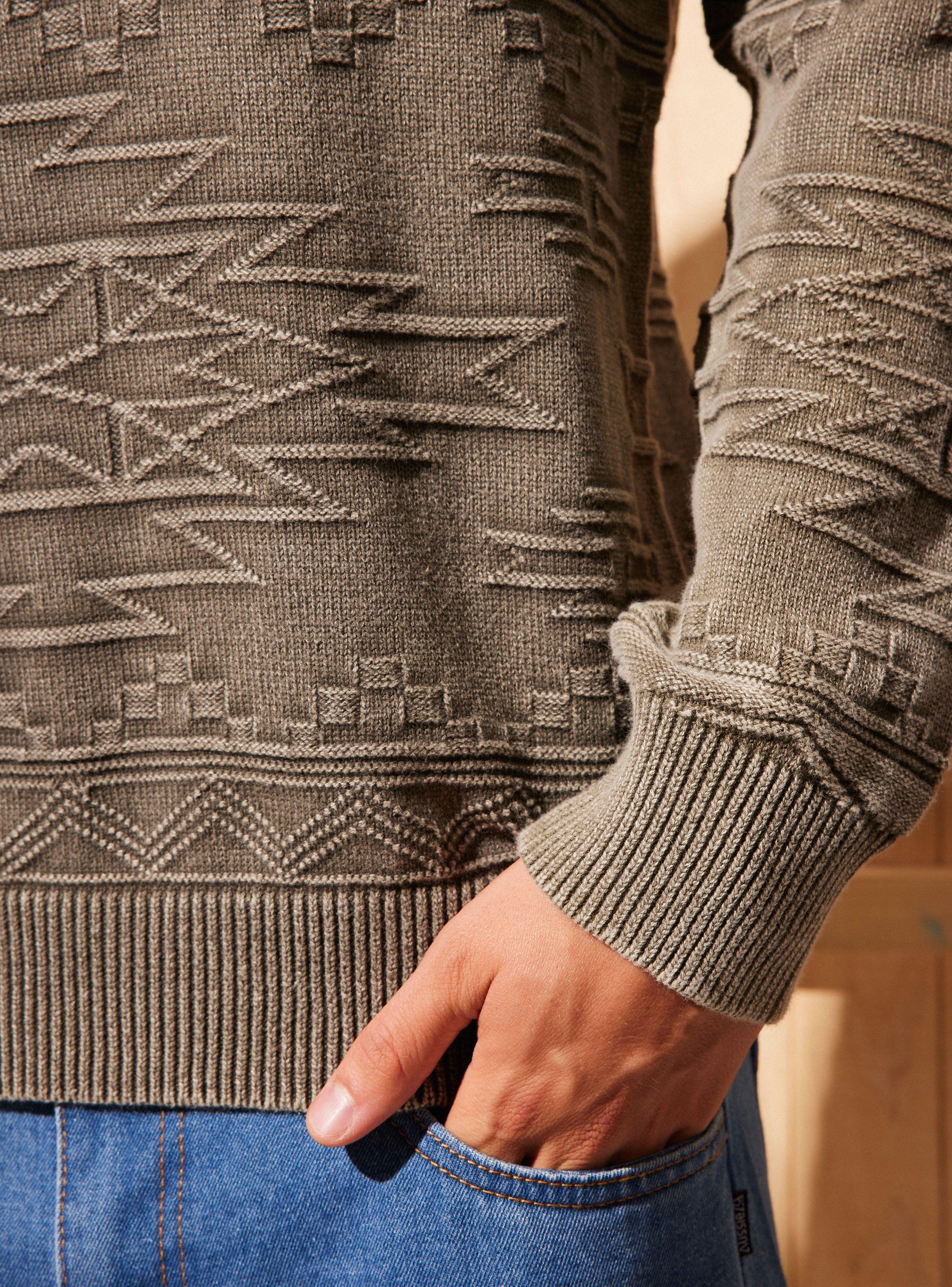 Sweater con diseño a Tono-3