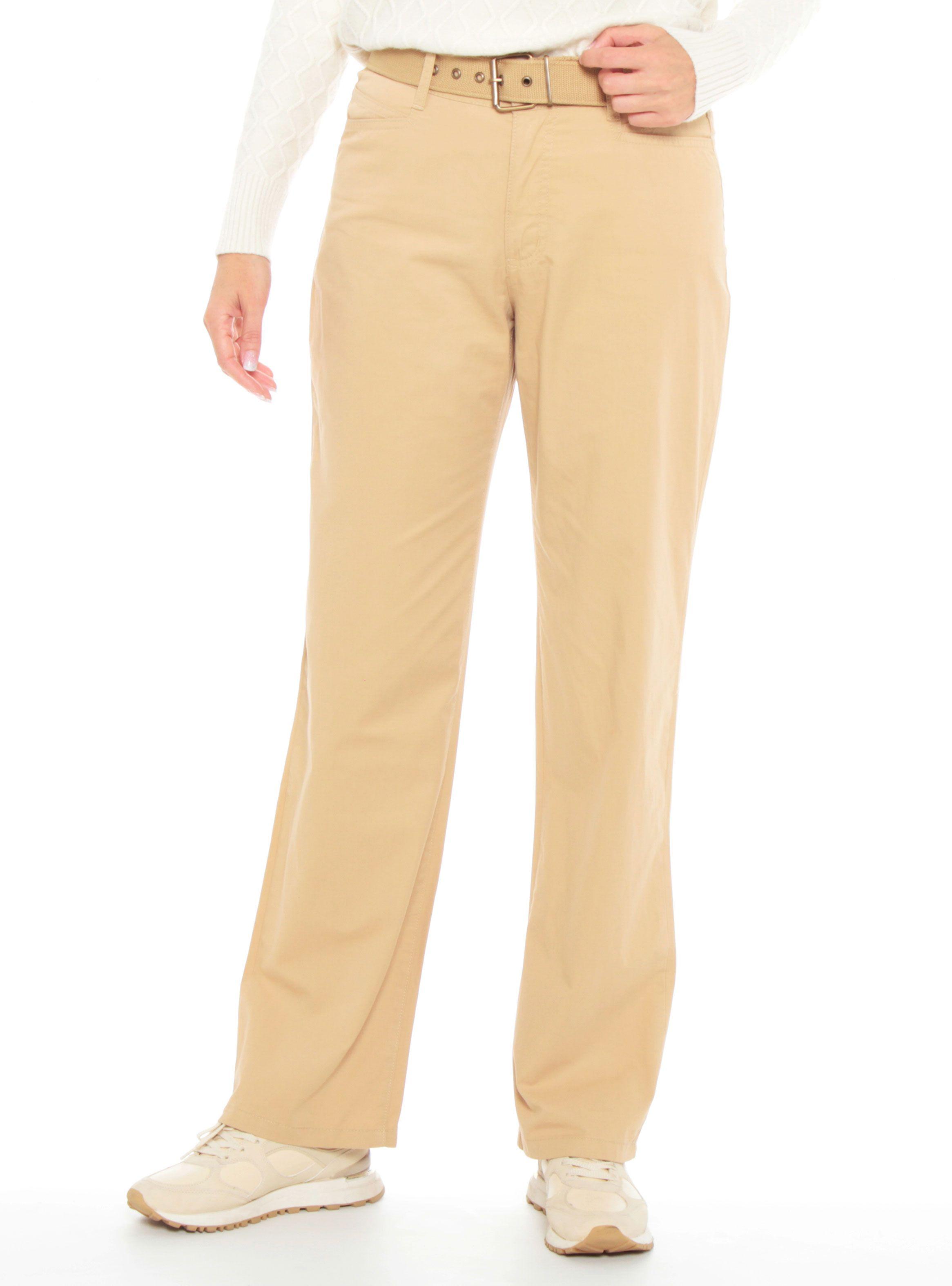 Pantalón Recto Pretina Básica un Botón con Cinturón-0