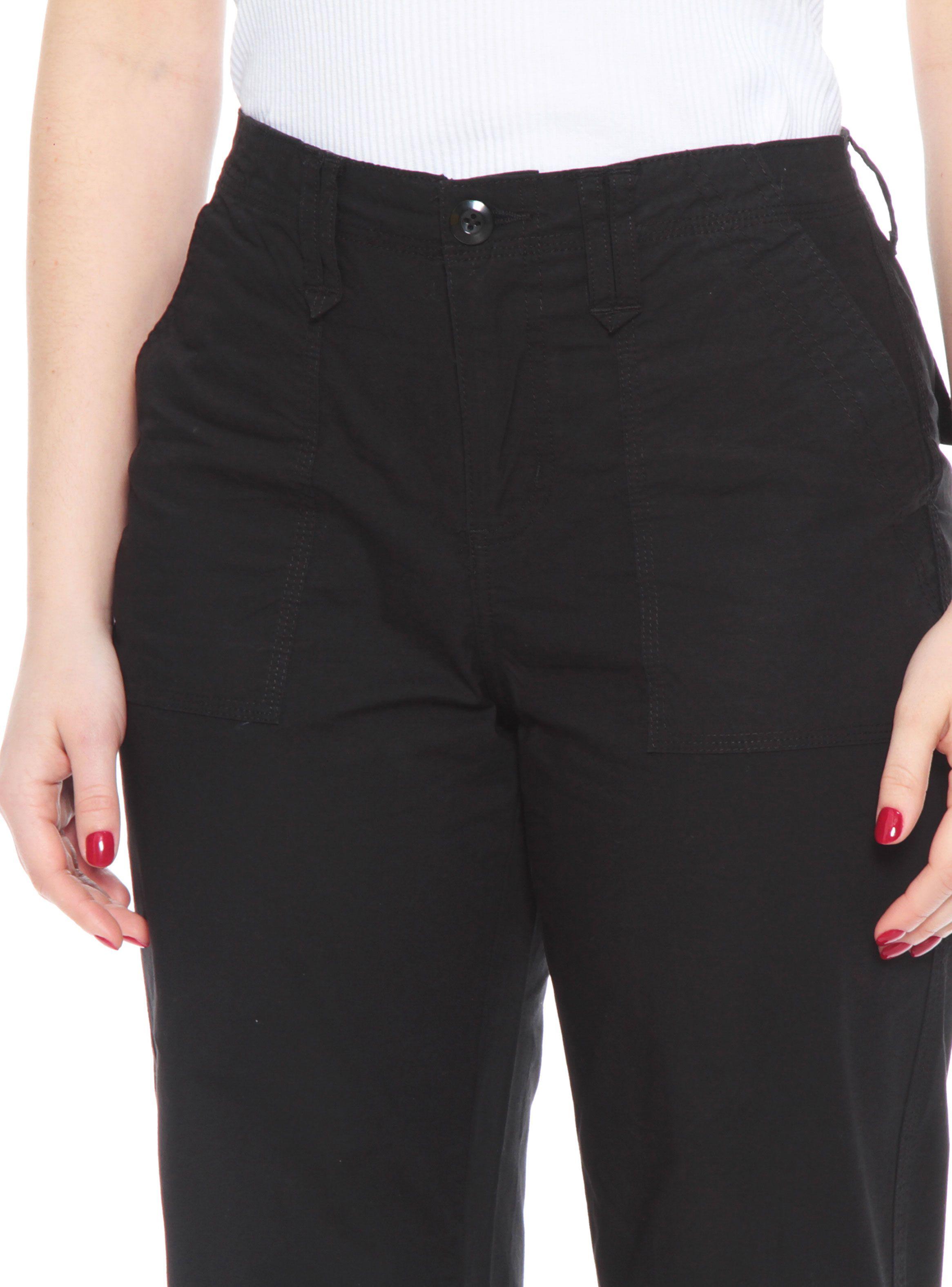 Pantalón Cargo Recto Tiro Alto Pretina-2