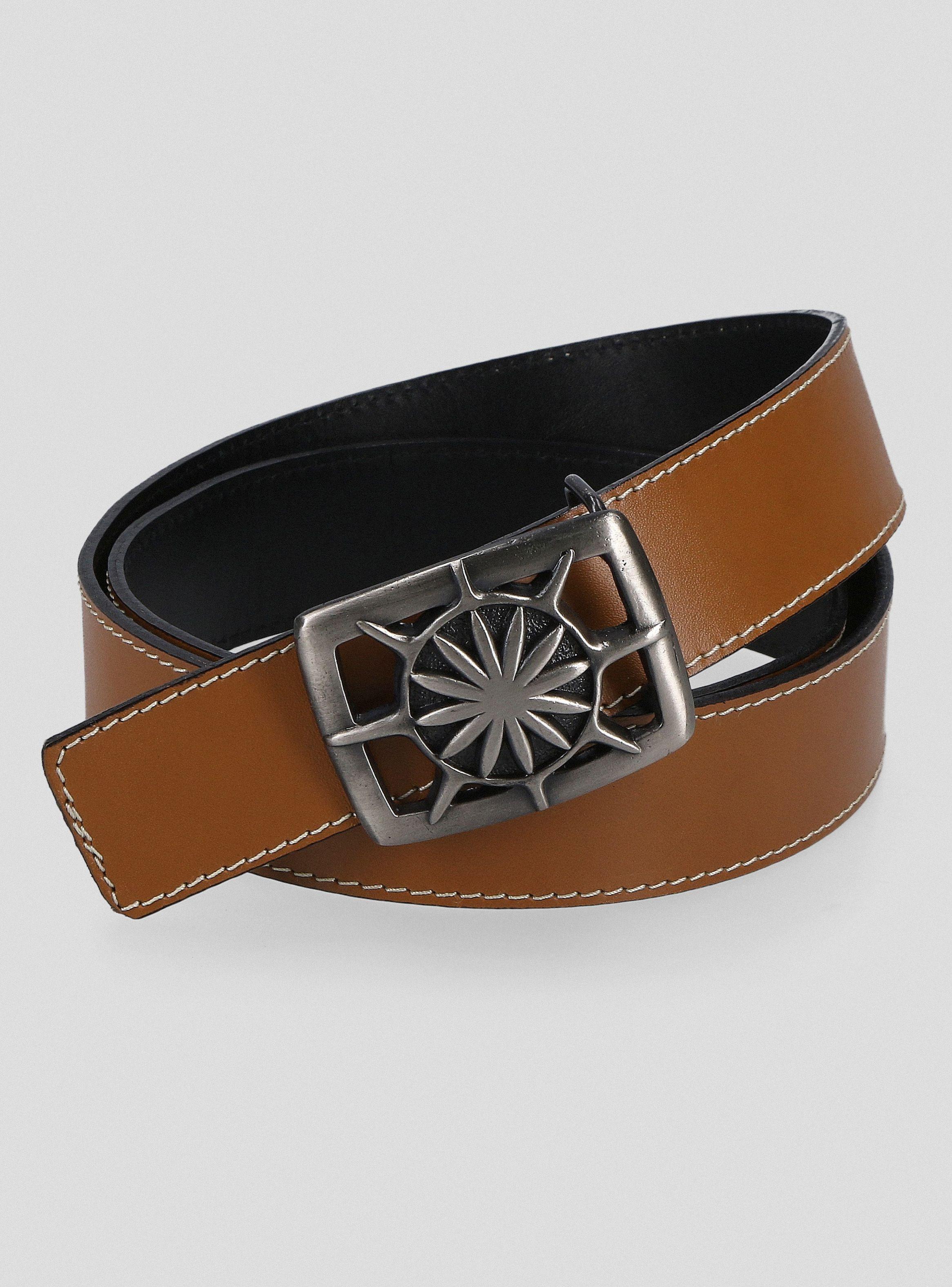 Cinturón de Cuero Reversible Sol-0