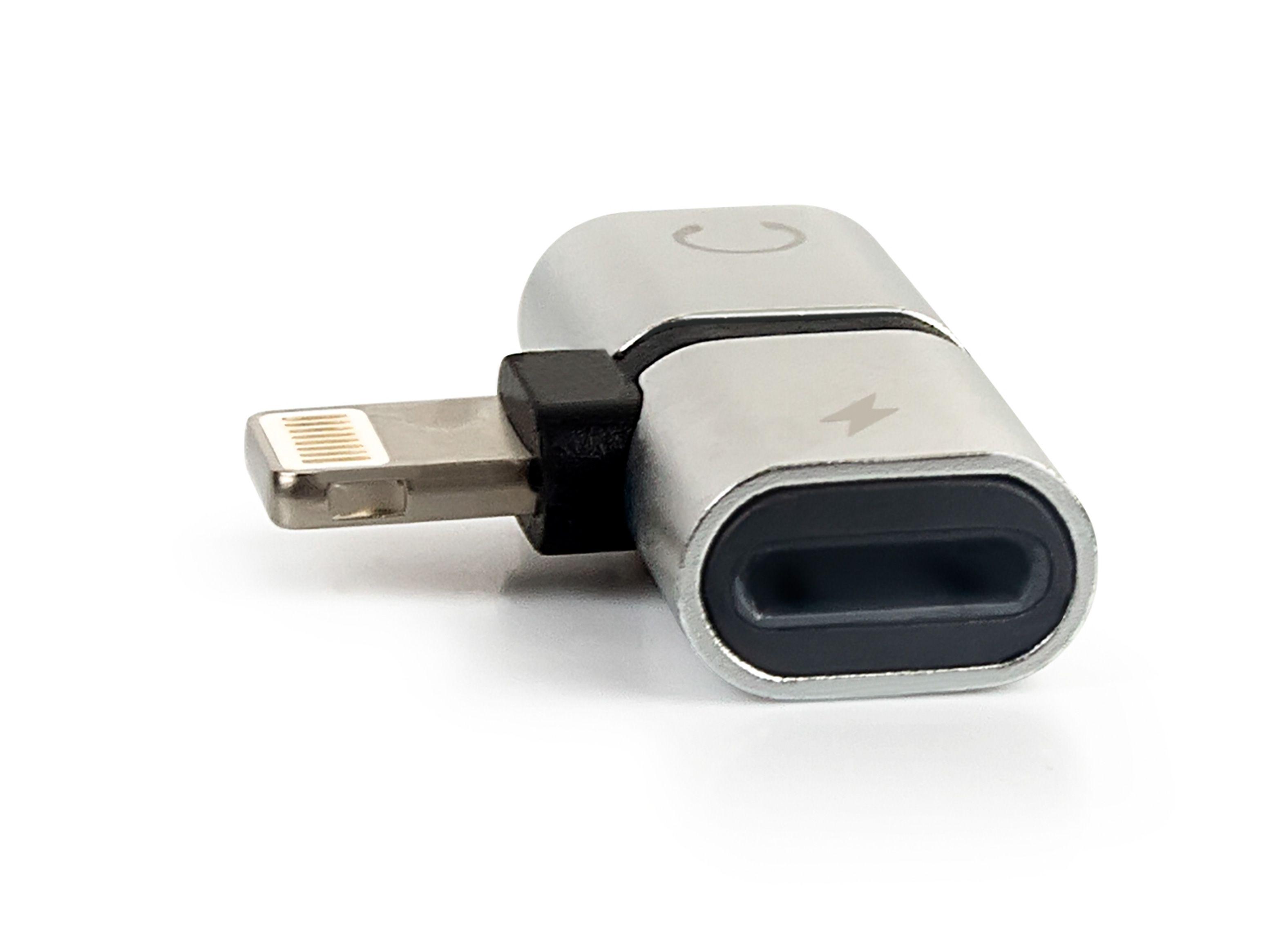 Adaptador Baru Audio Lightning Plateado-1