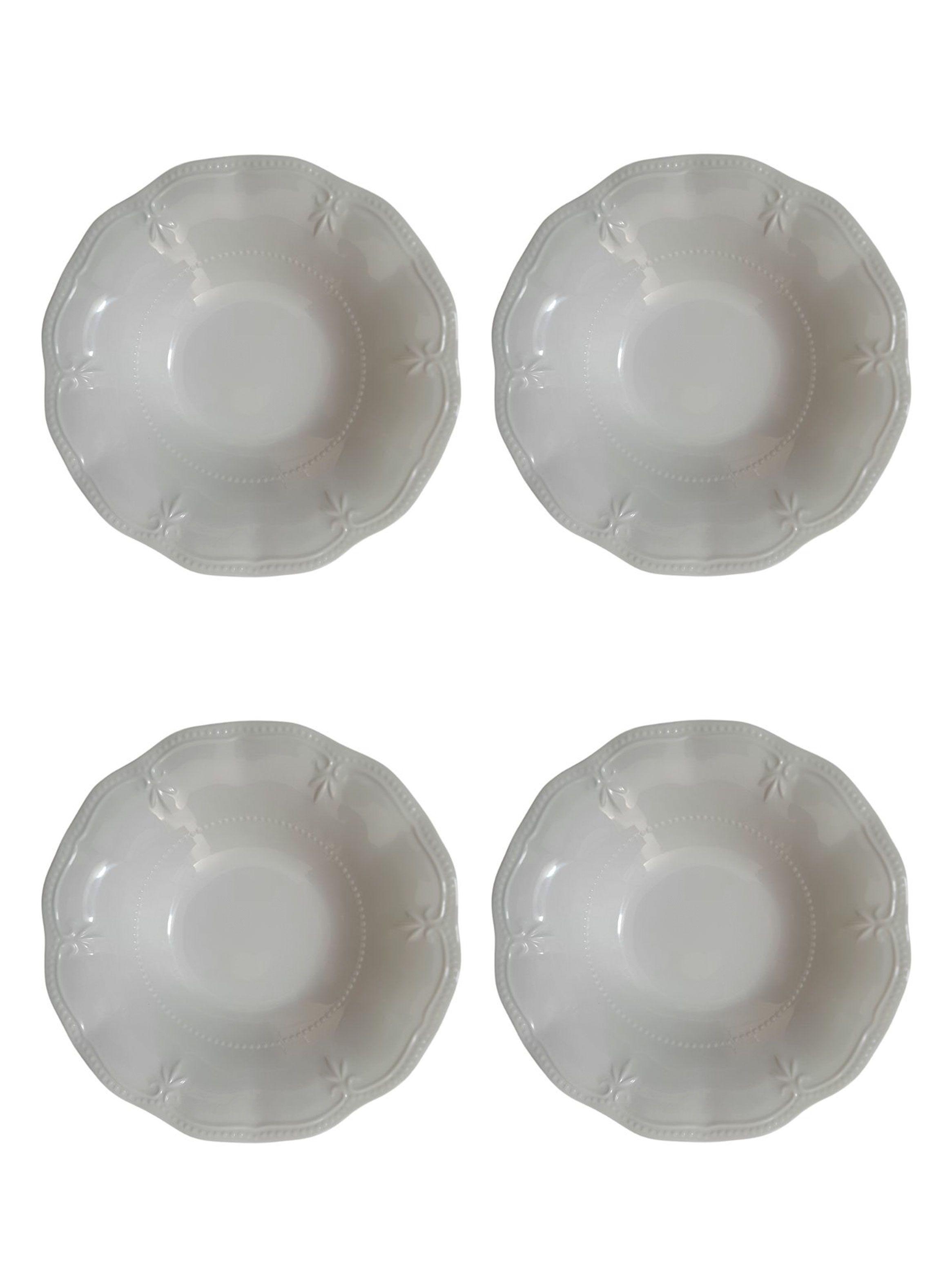 Set 4 Platos Sopa Flores 23.5 cm-0