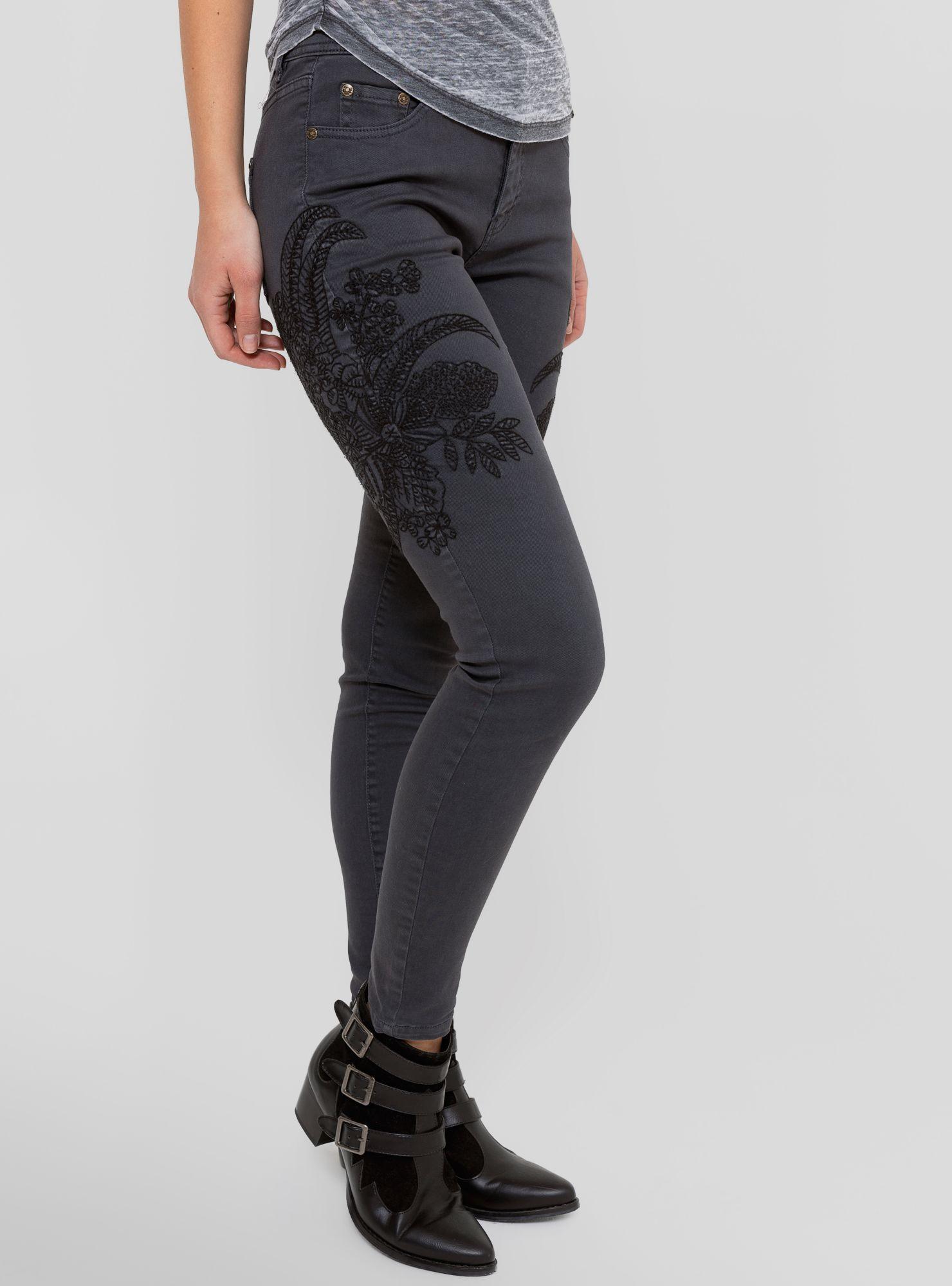 Pantalón Bordados Laterales Umbrale-0