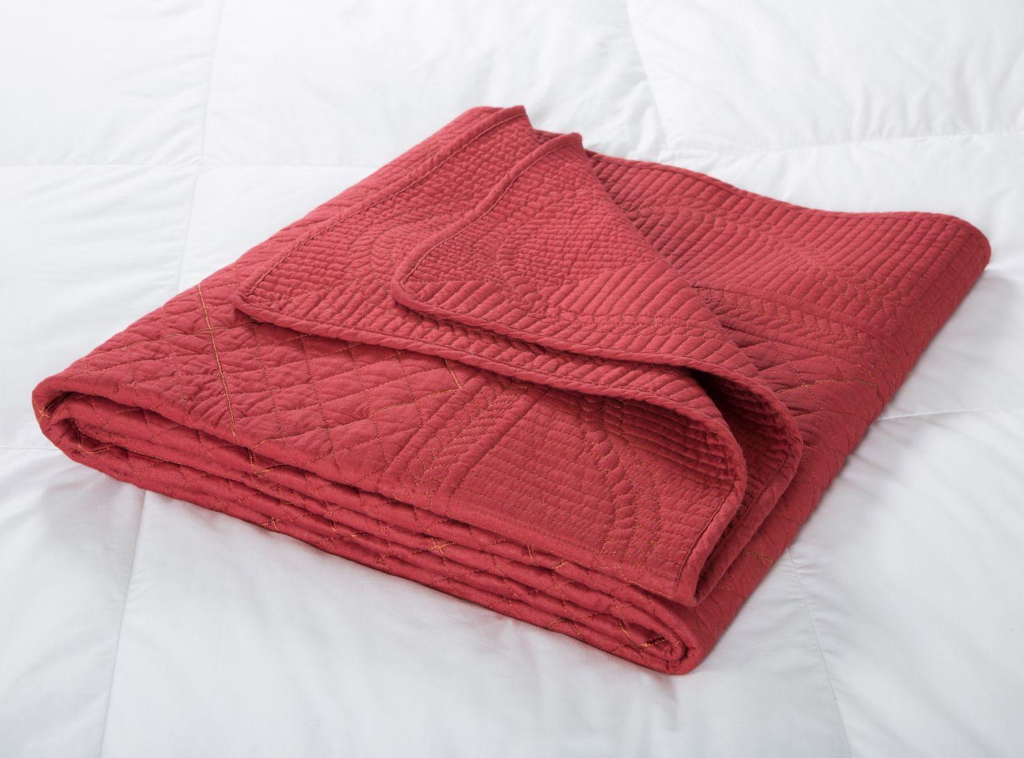 Piecera Nina Herrera 90 x 220 cm Quilts Rojo-0