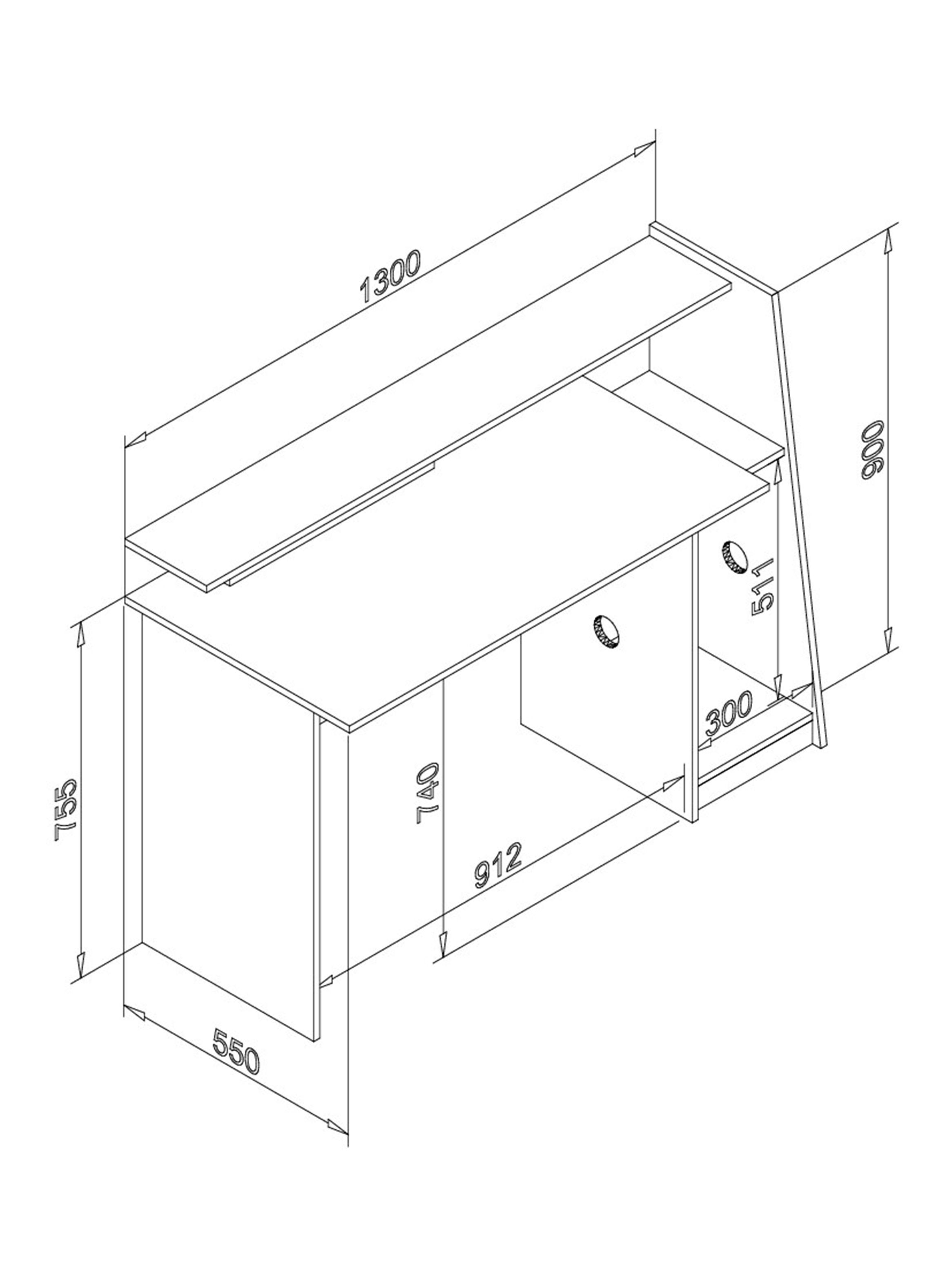 Escritorio Gamer MSM448-1