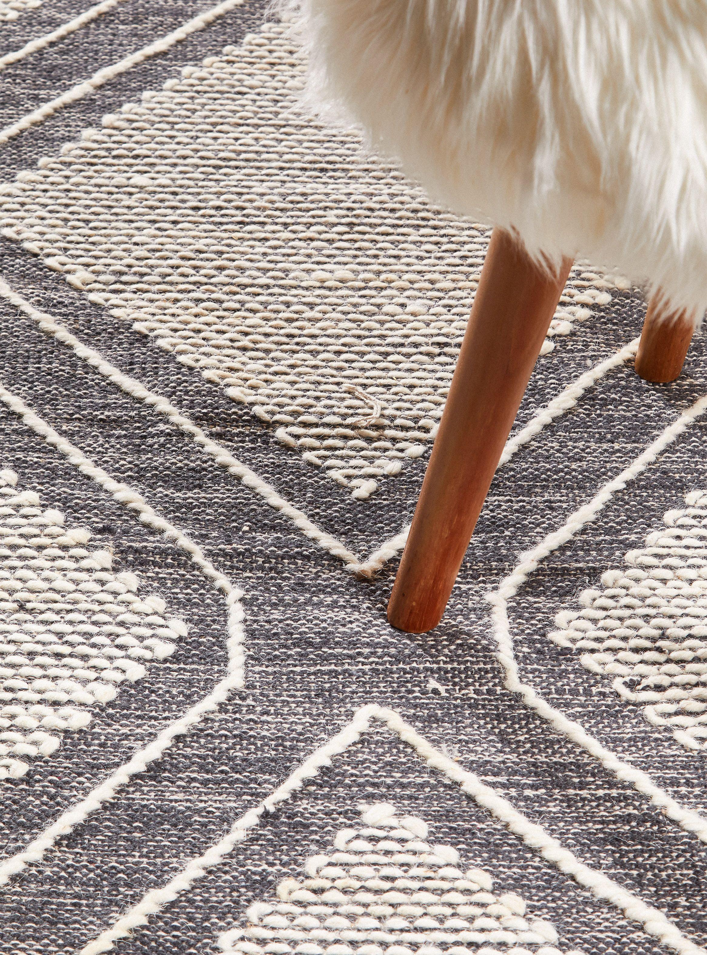 Alfombra Geo 140x200 cm Anthracite D2-2
