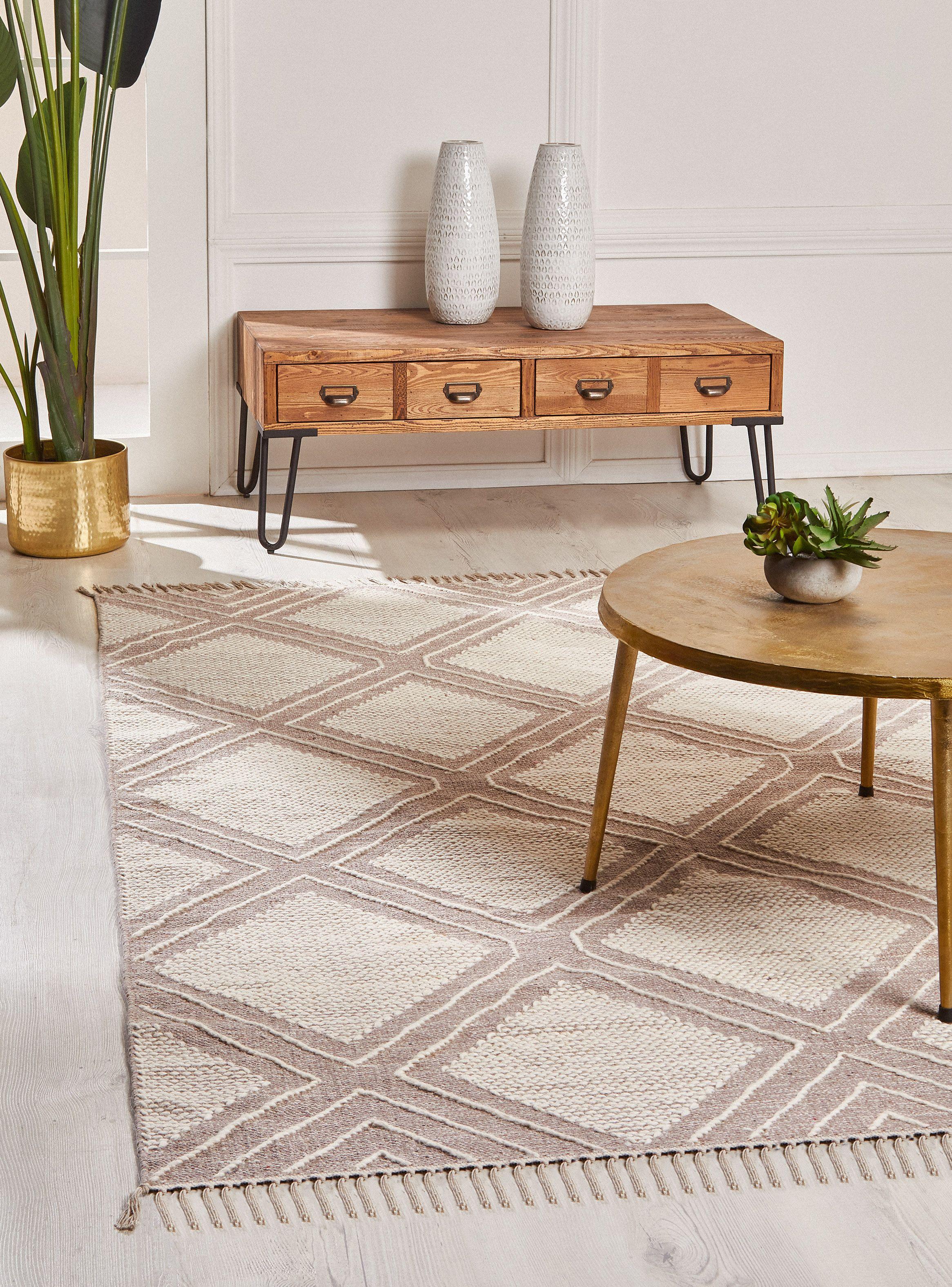 Alfombra 140 x 200 cm Alaniz Home Woven Geo Natural D2-3