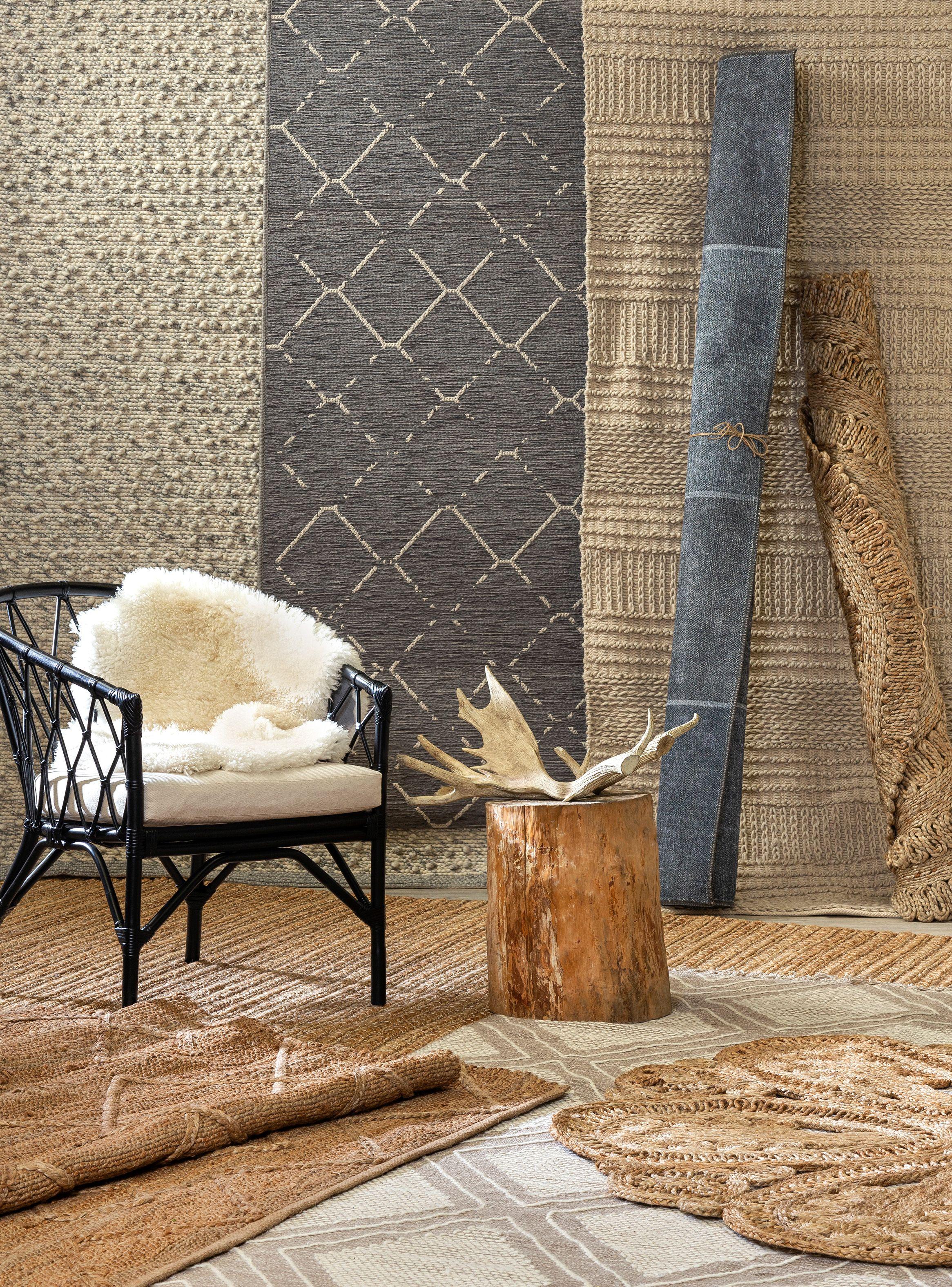 Alfombra 140 x 200 cm Alaniz Home Woven Geo Natural D2-5