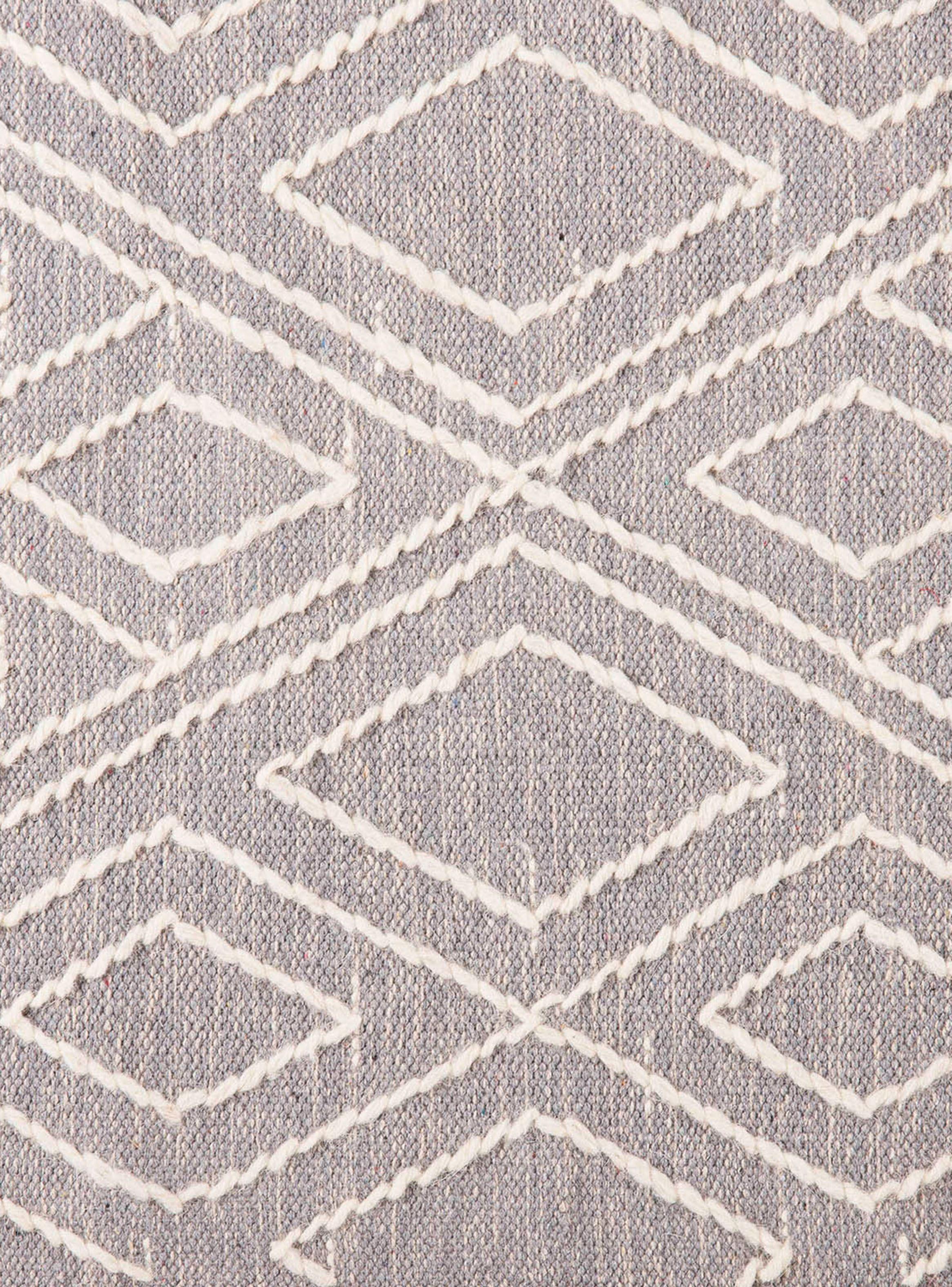 Alfombra 140 x 200 cm Alaniz Home Woven Geo Light Gray D3-3