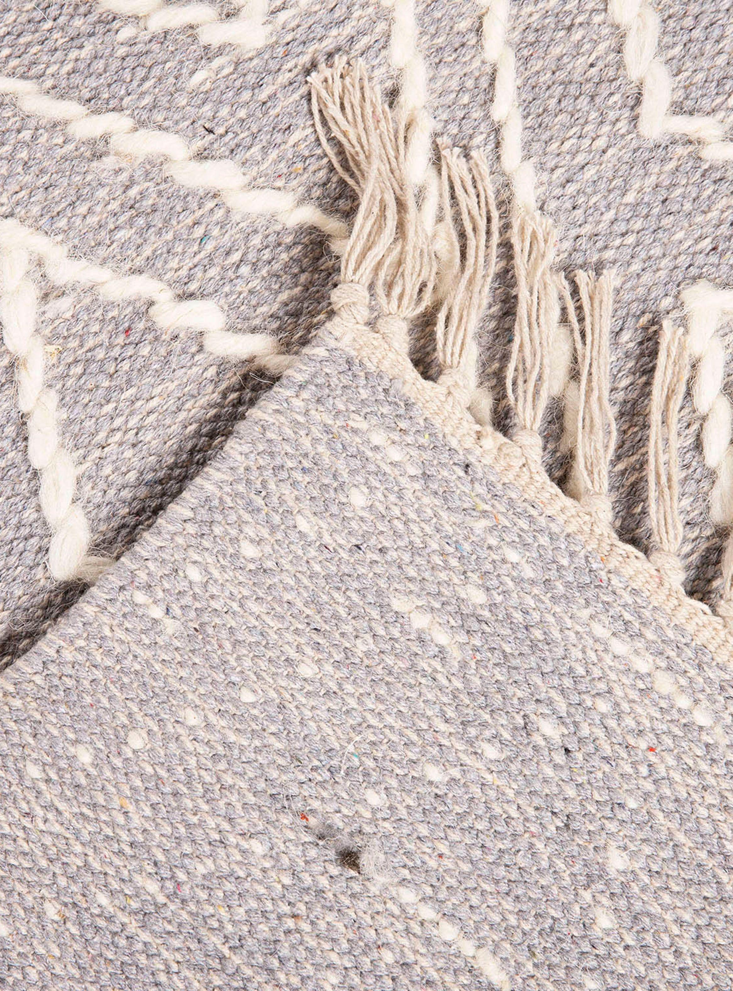 Alfombra 140 x 200 cm Alaniz Home Woven Geo Light Gray D3-4