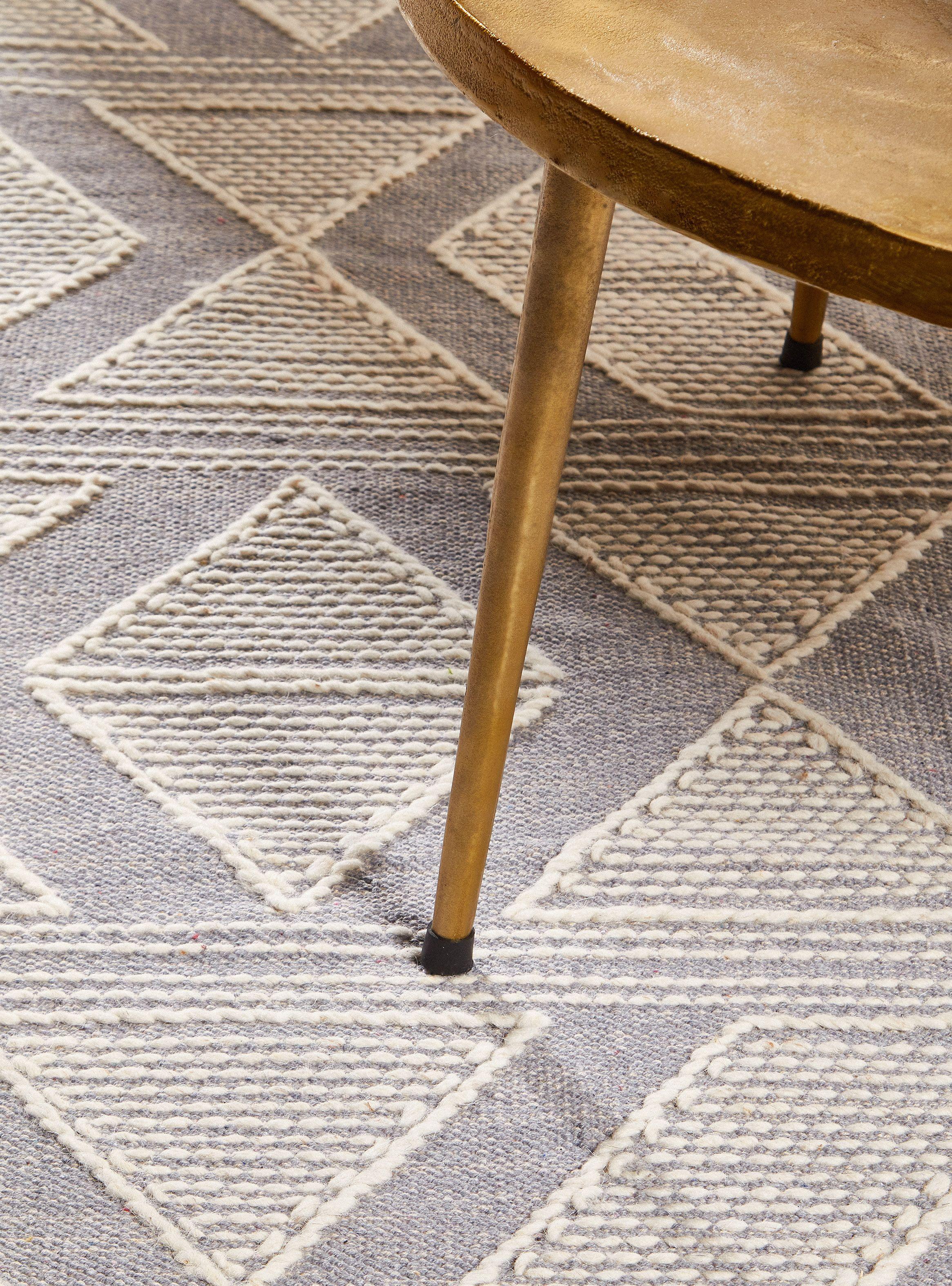 Alfombra 140 x 200 cm Alaniz Home Woven Geo Light Gray D3-2