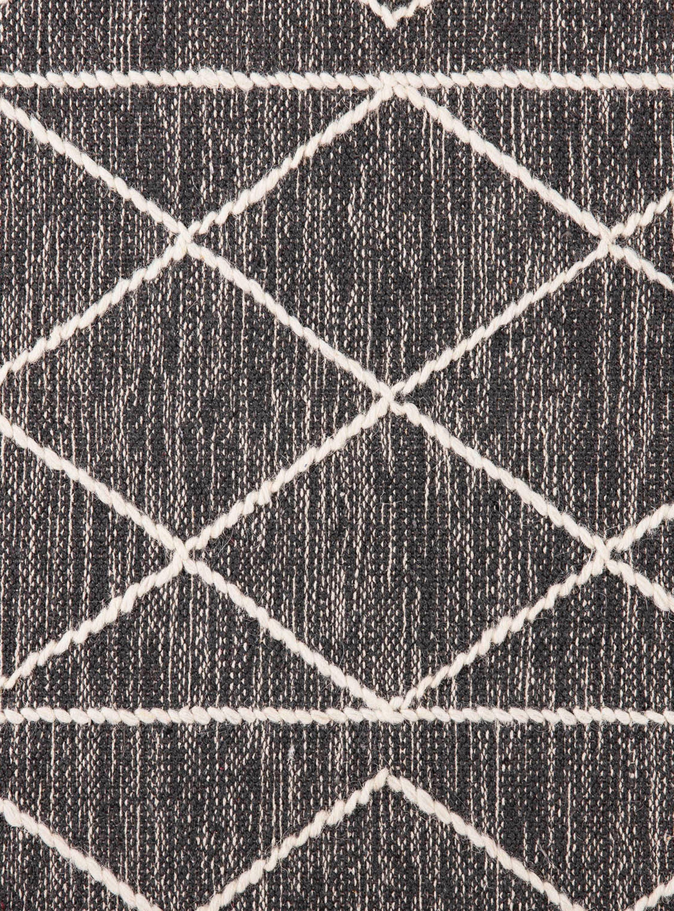 Alfombra 140 x 200 cm Woven Geo Anthracite D4-3