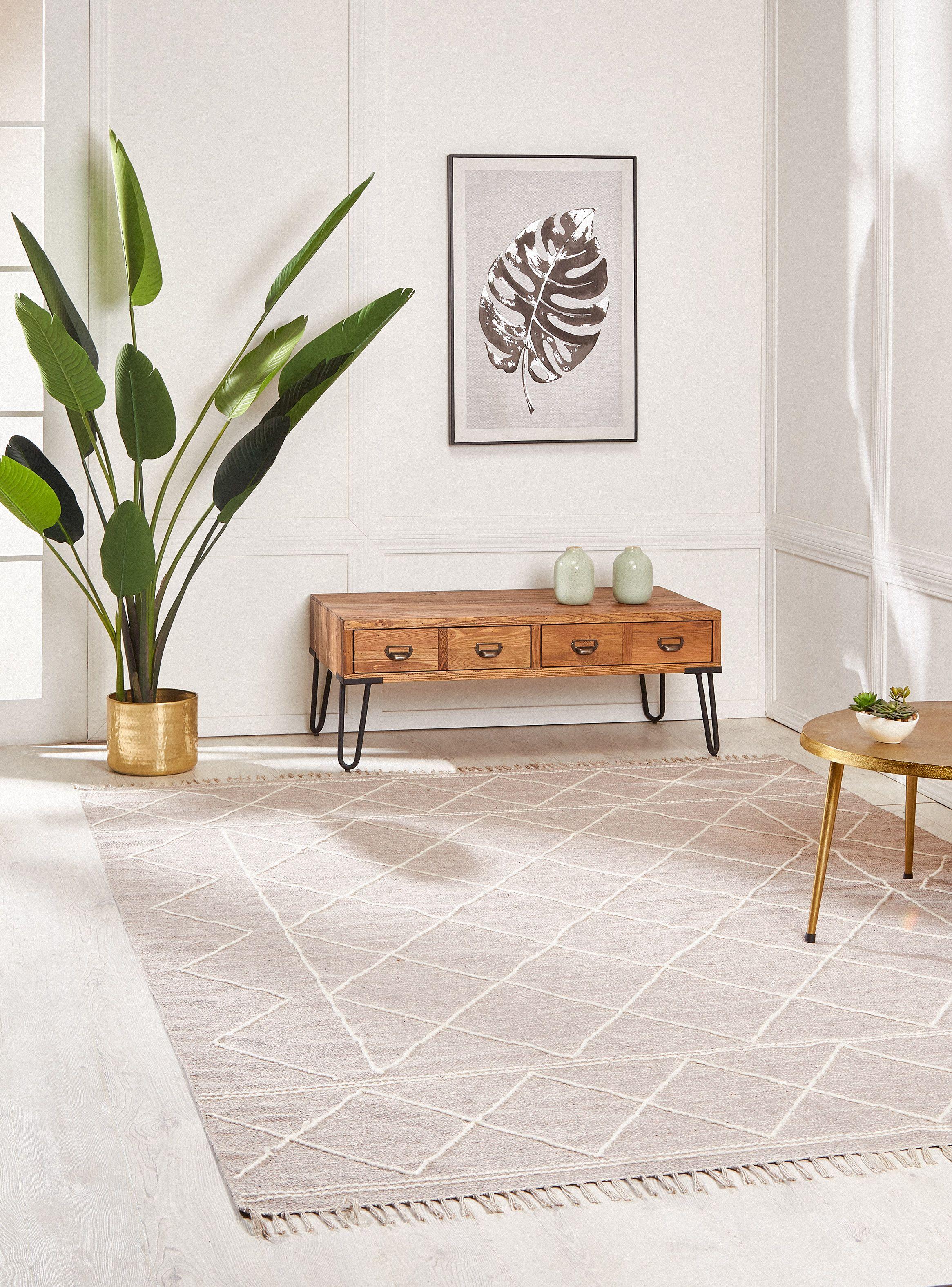 Alfombra 140 x 200 cm Alaniz Home Woven Geo Natural D4-1