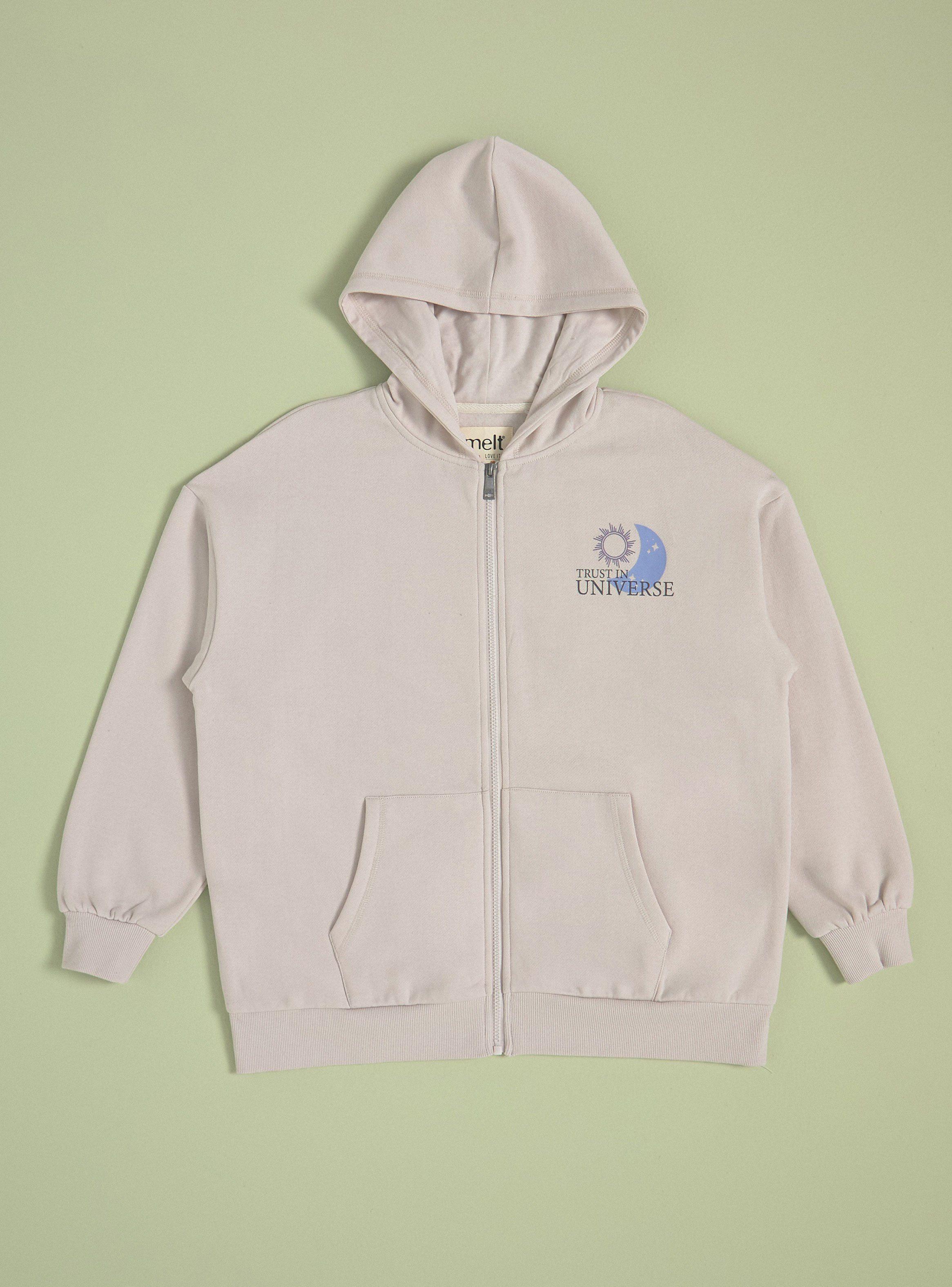 Polera Hoodie con Cierre y Focal Print-2