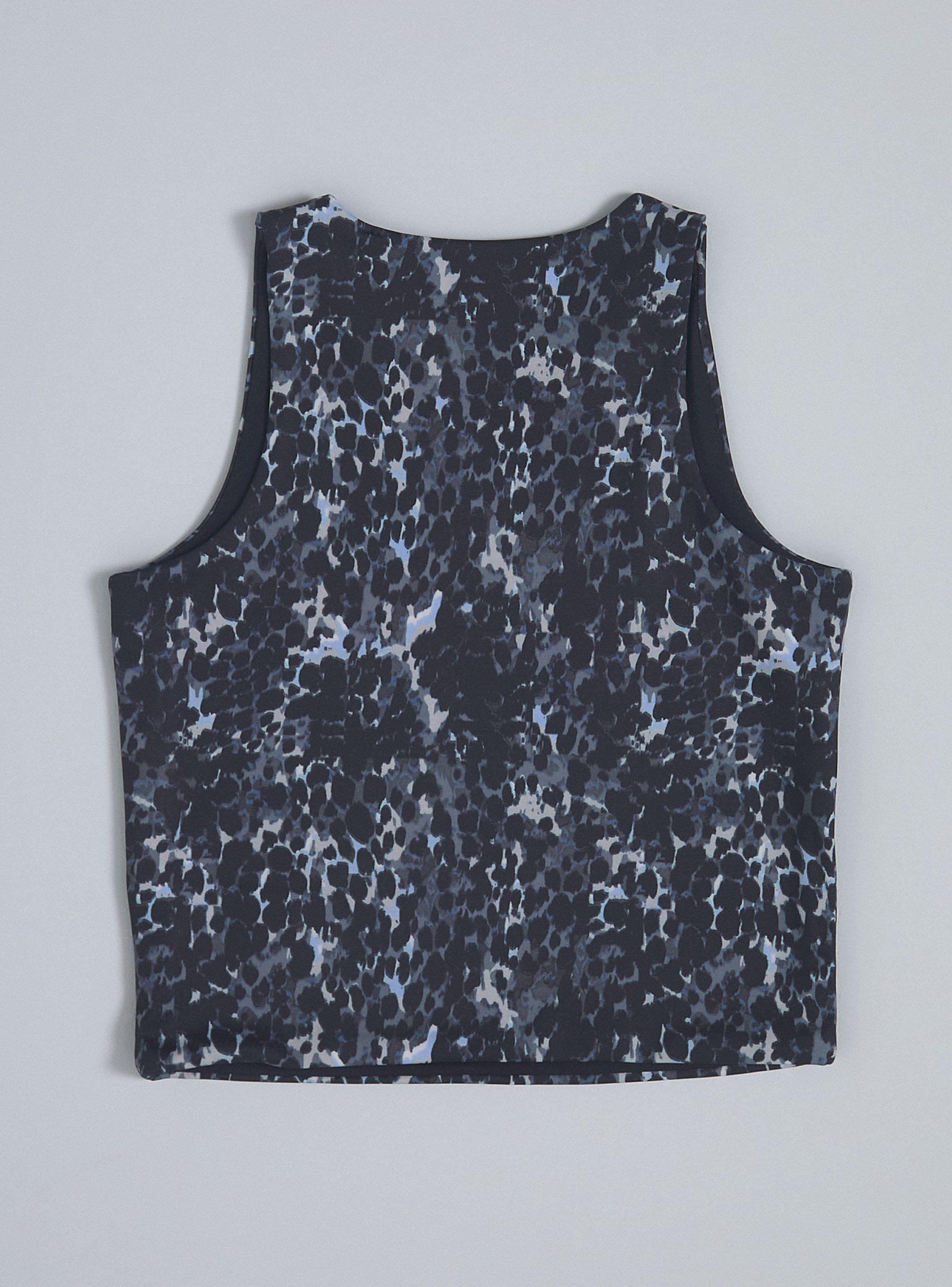 Peto Top Reversible, Print y Color Sólido-3