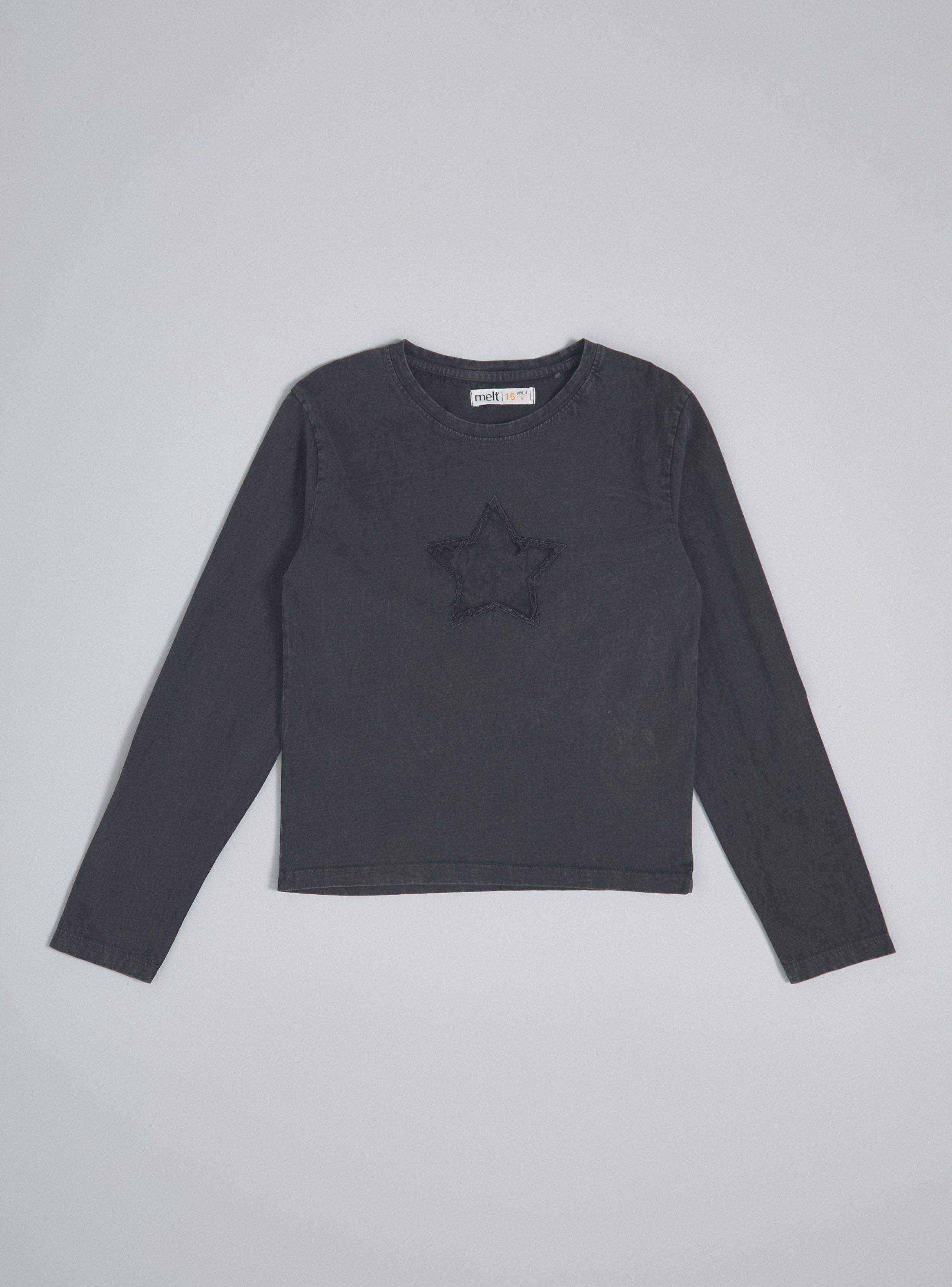 Polera con Bordado y Proceso Acid Wash-2