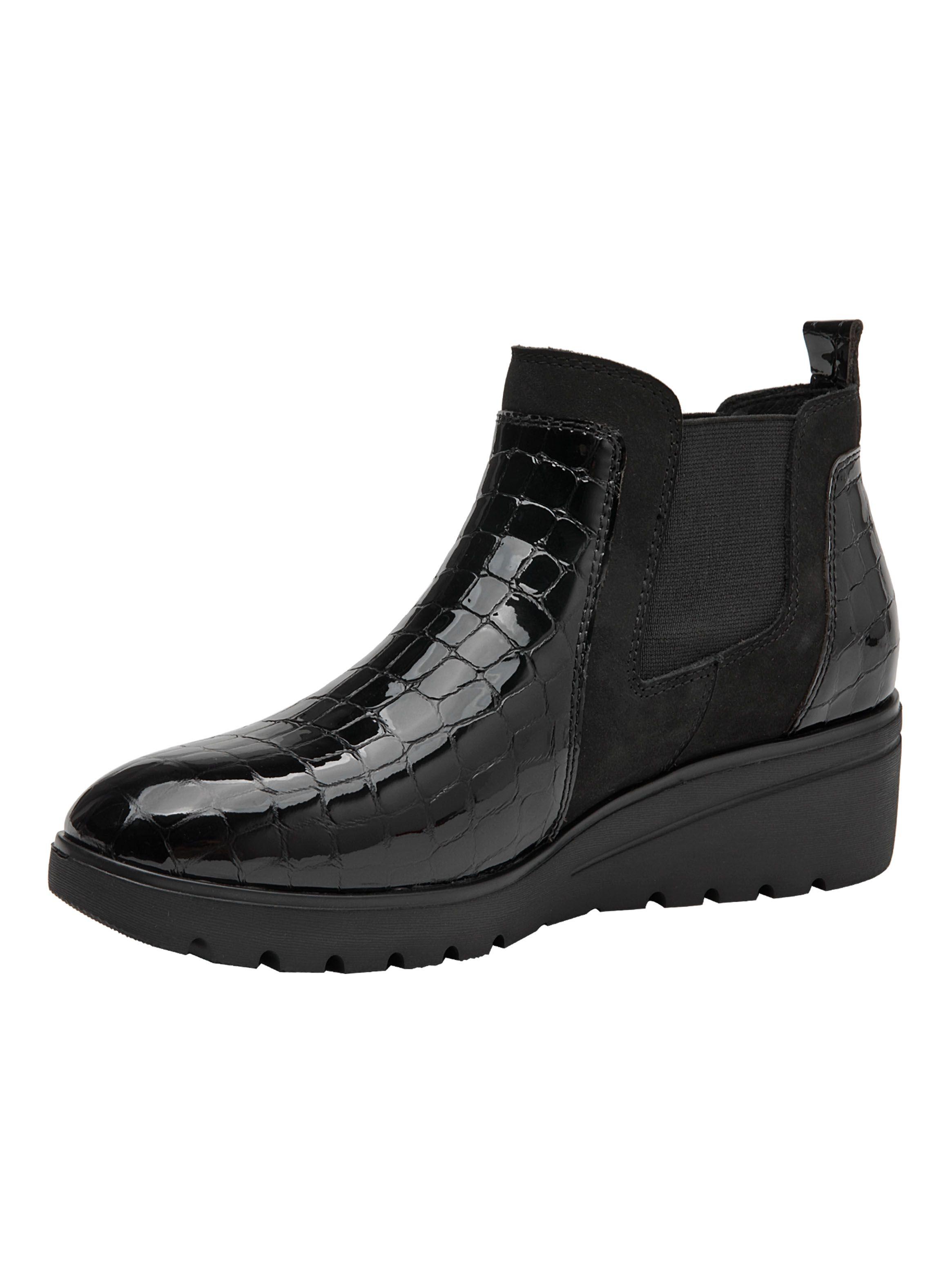 Botín con Elástico L118 Taco Chino Cuero Mujer-3