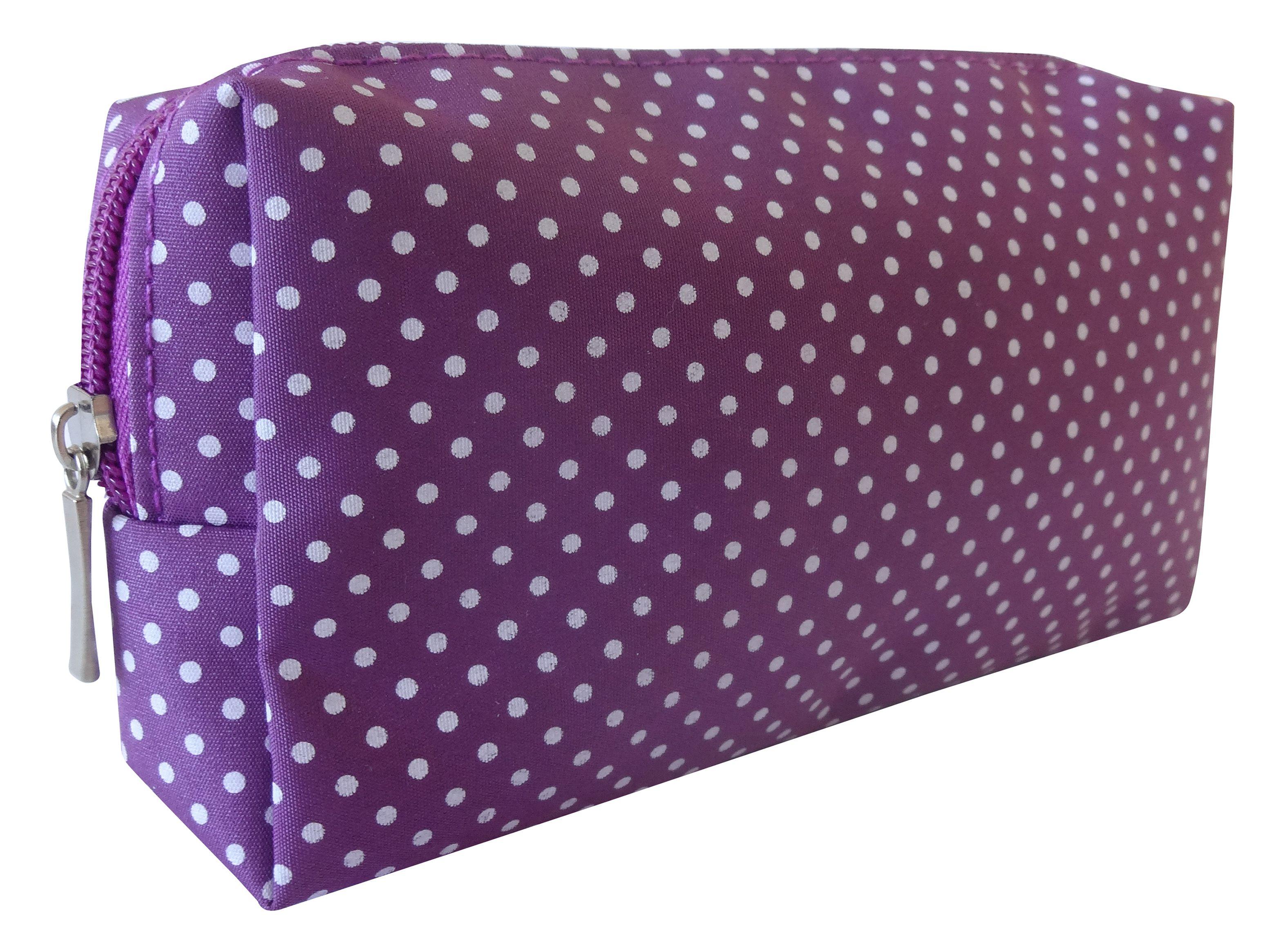 Cosmetiquero BOP Maquillaje Chico Morado con Puntos Blancos-1