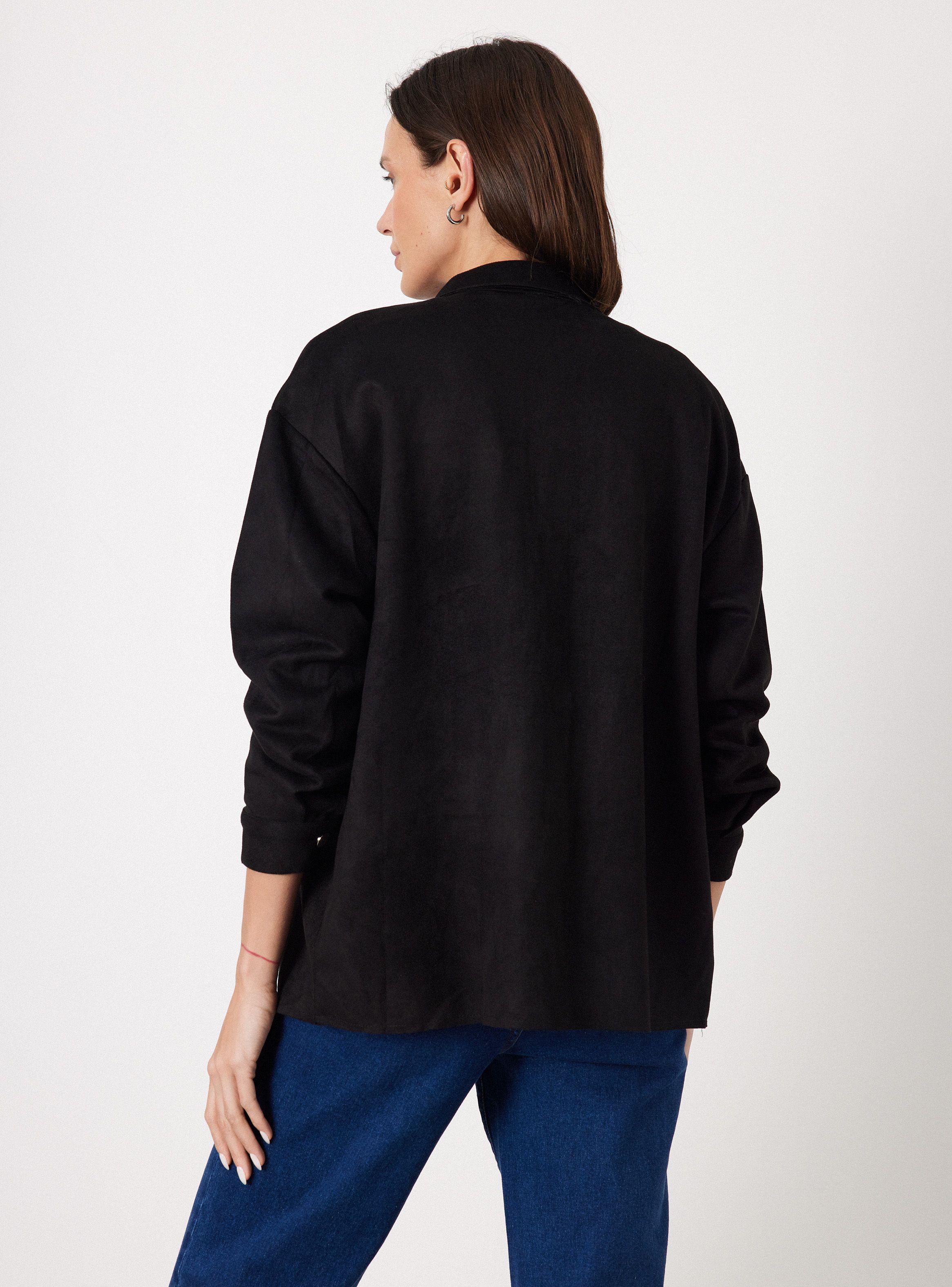 Chaqueta Sobre Camisa Tipo Gamuza-1