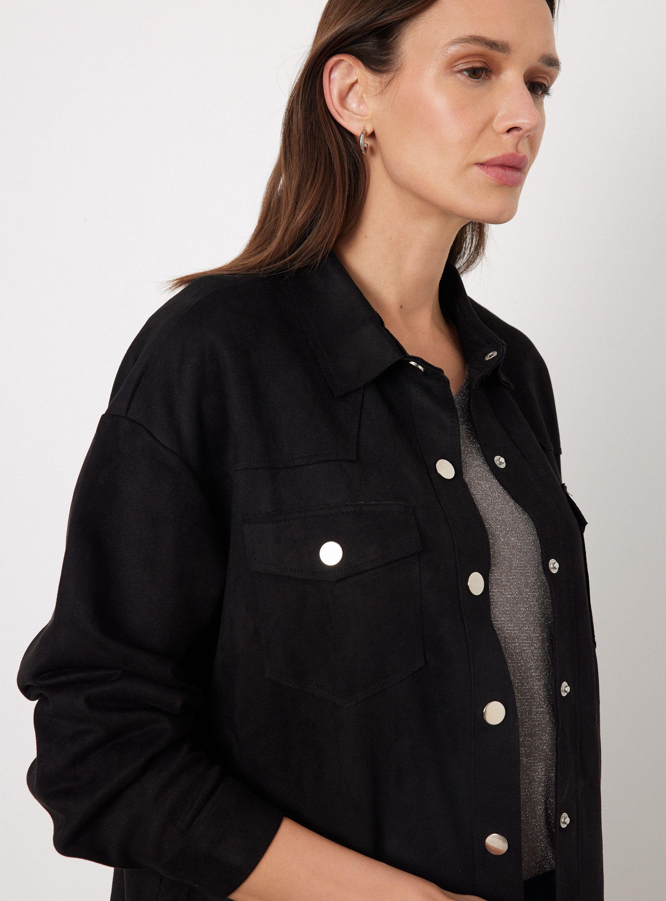 Chaqueta Sobre Camisa Tipo Gamuza-2