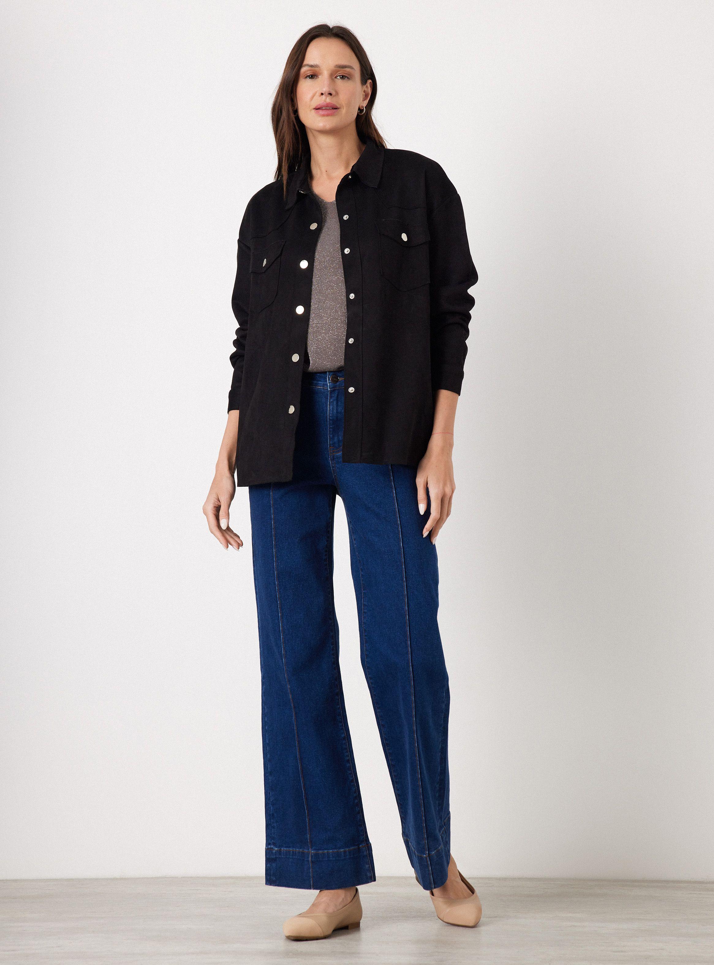 Chaqueta Sobre Camisa Tipo Gamuza-4