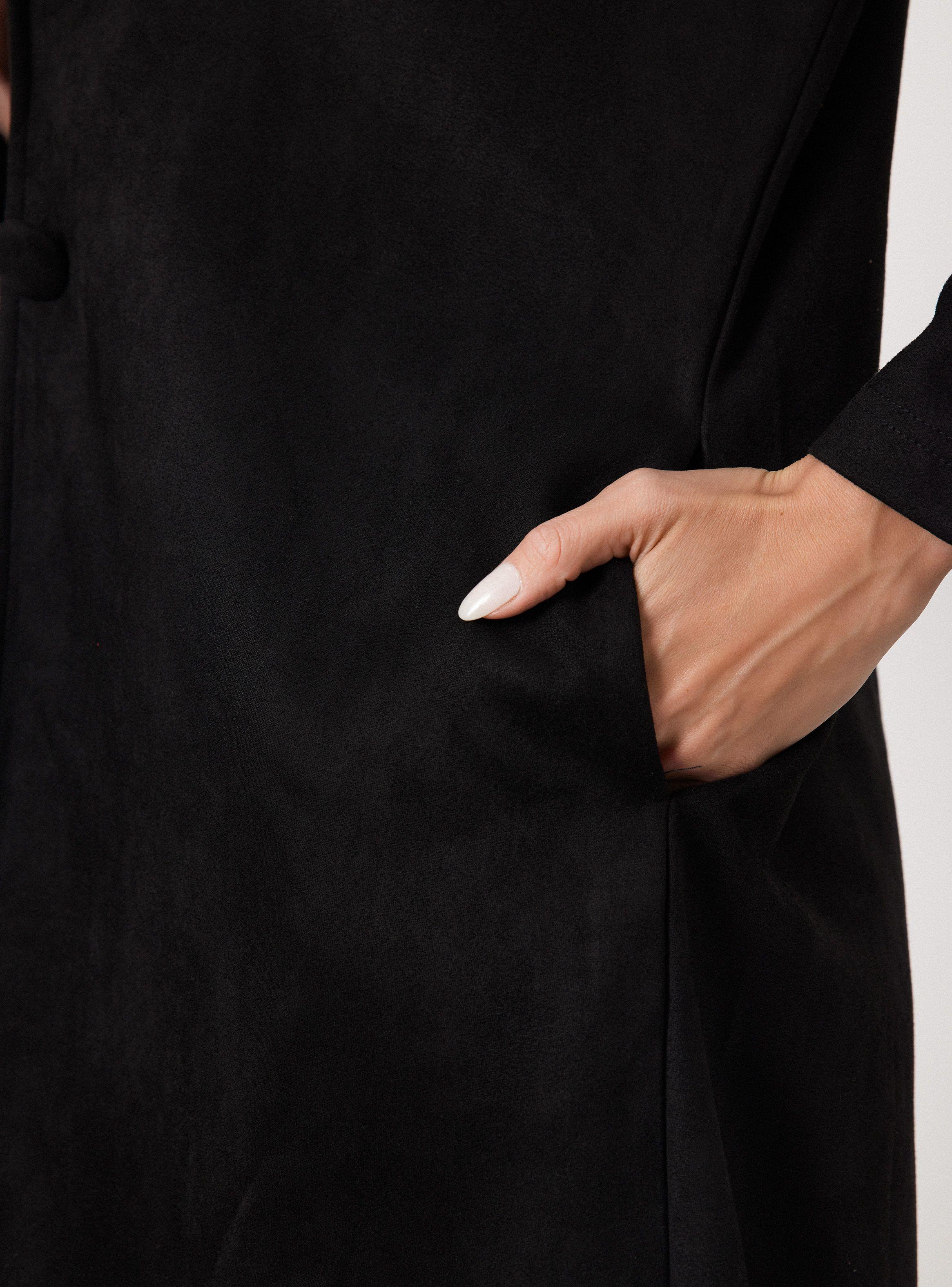 Chaqueta Larga Tipo Gamuza-3