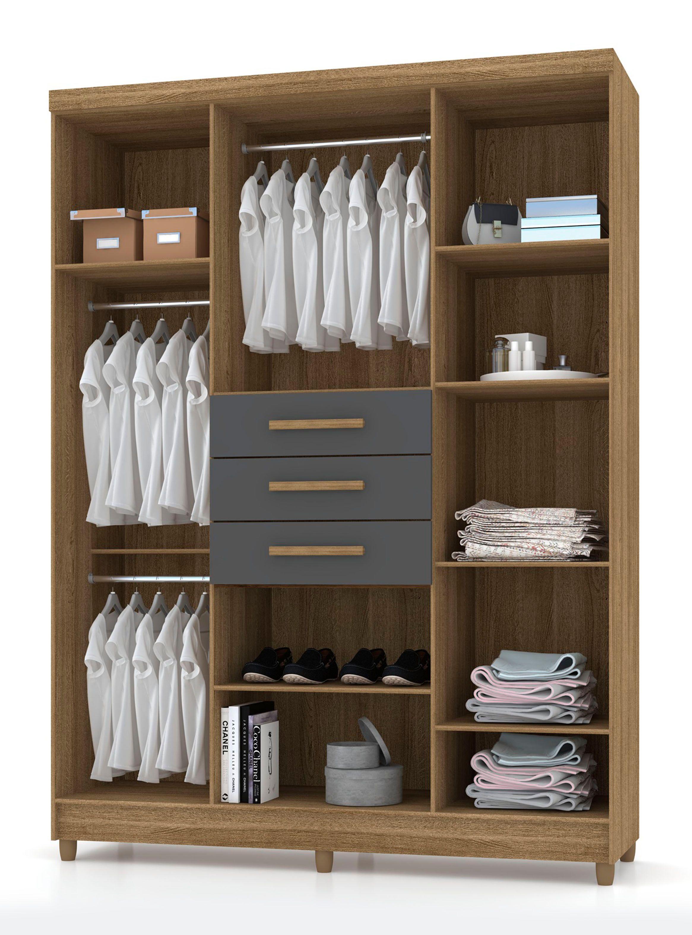 Clóset Taurus 6 Puertas 2 Cajones-2