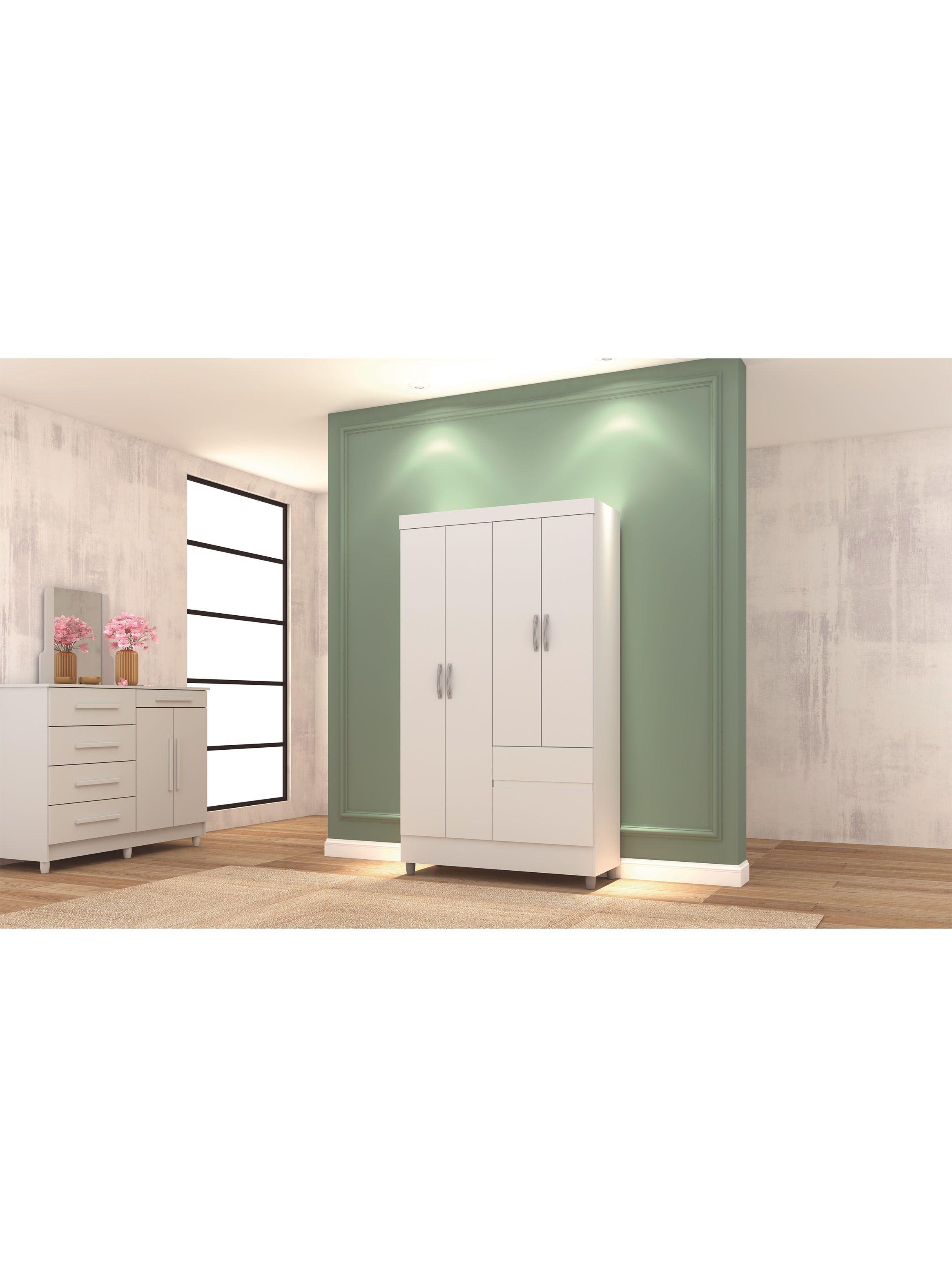 Clóset Ideal 4 Puertas 2 Cajones-4
