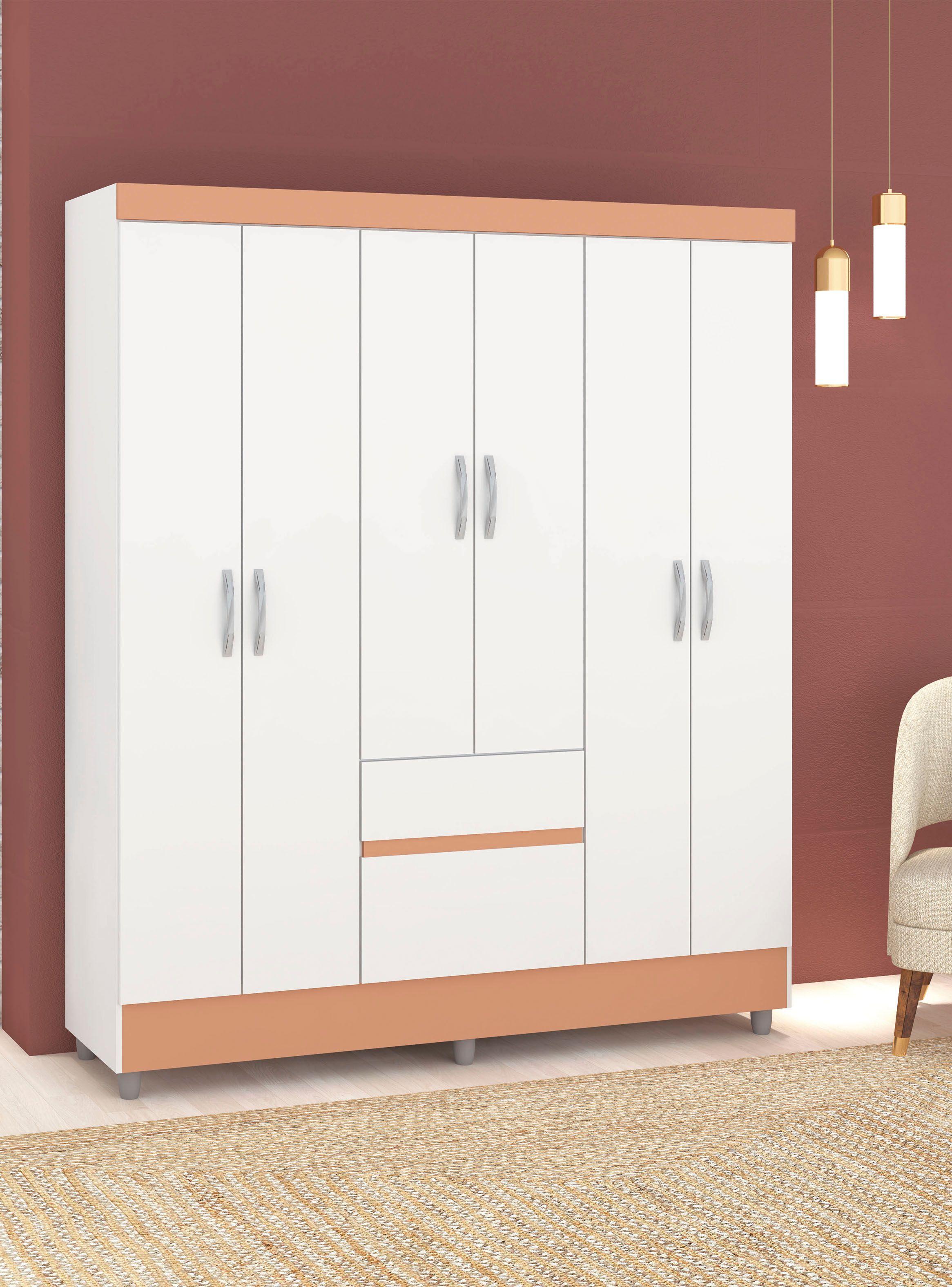 Clóset Ideal 6 Puertas 2 Cajones-3