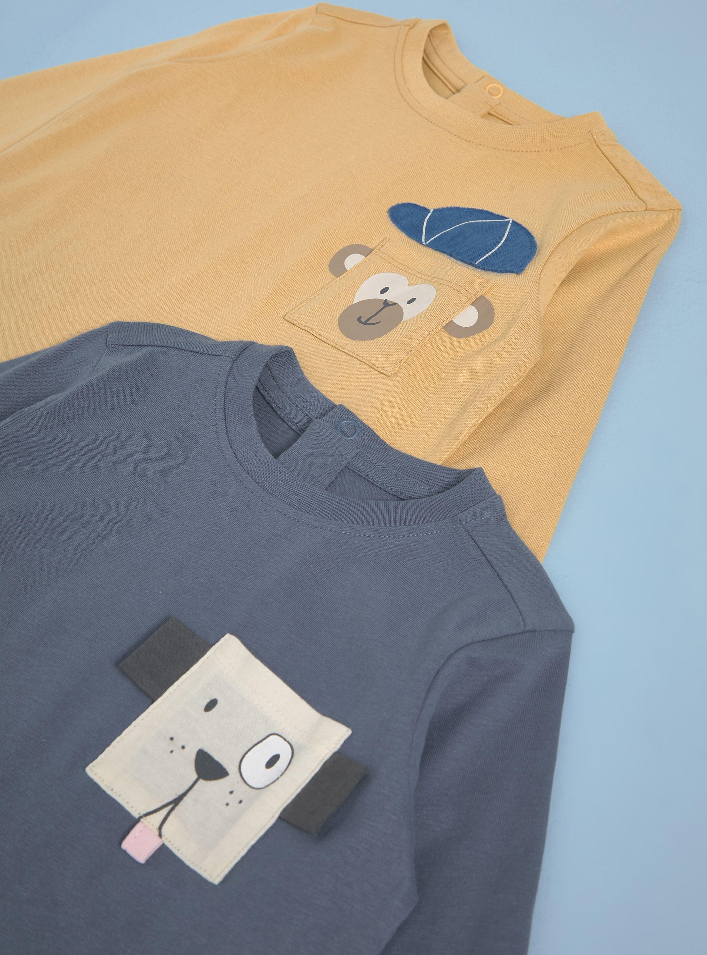 Polera Bipack con Bolsillo Estampado-2
