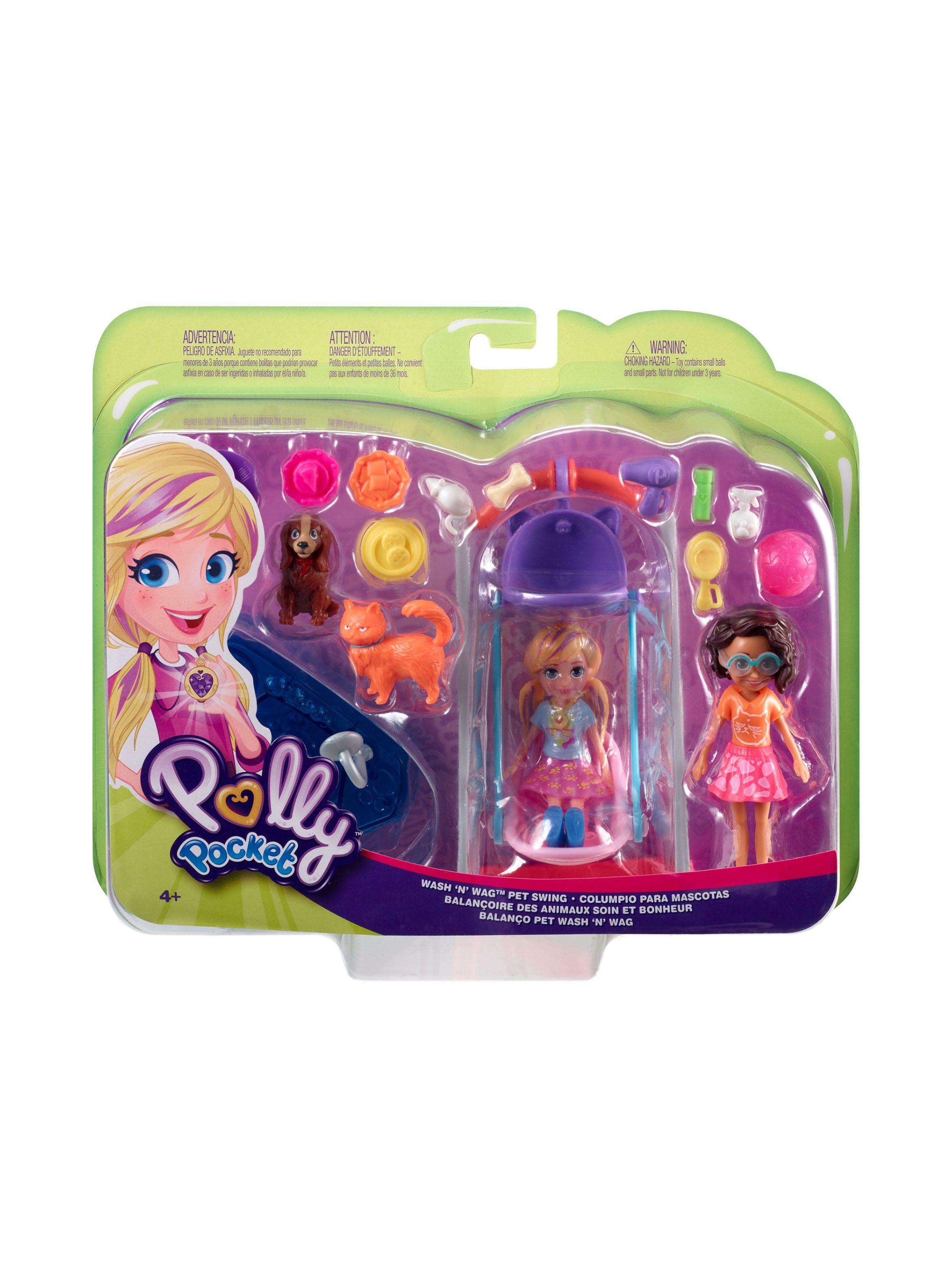Muñeca Polly Pocket Juego con Mascotas Pack 2 Muñecas-2