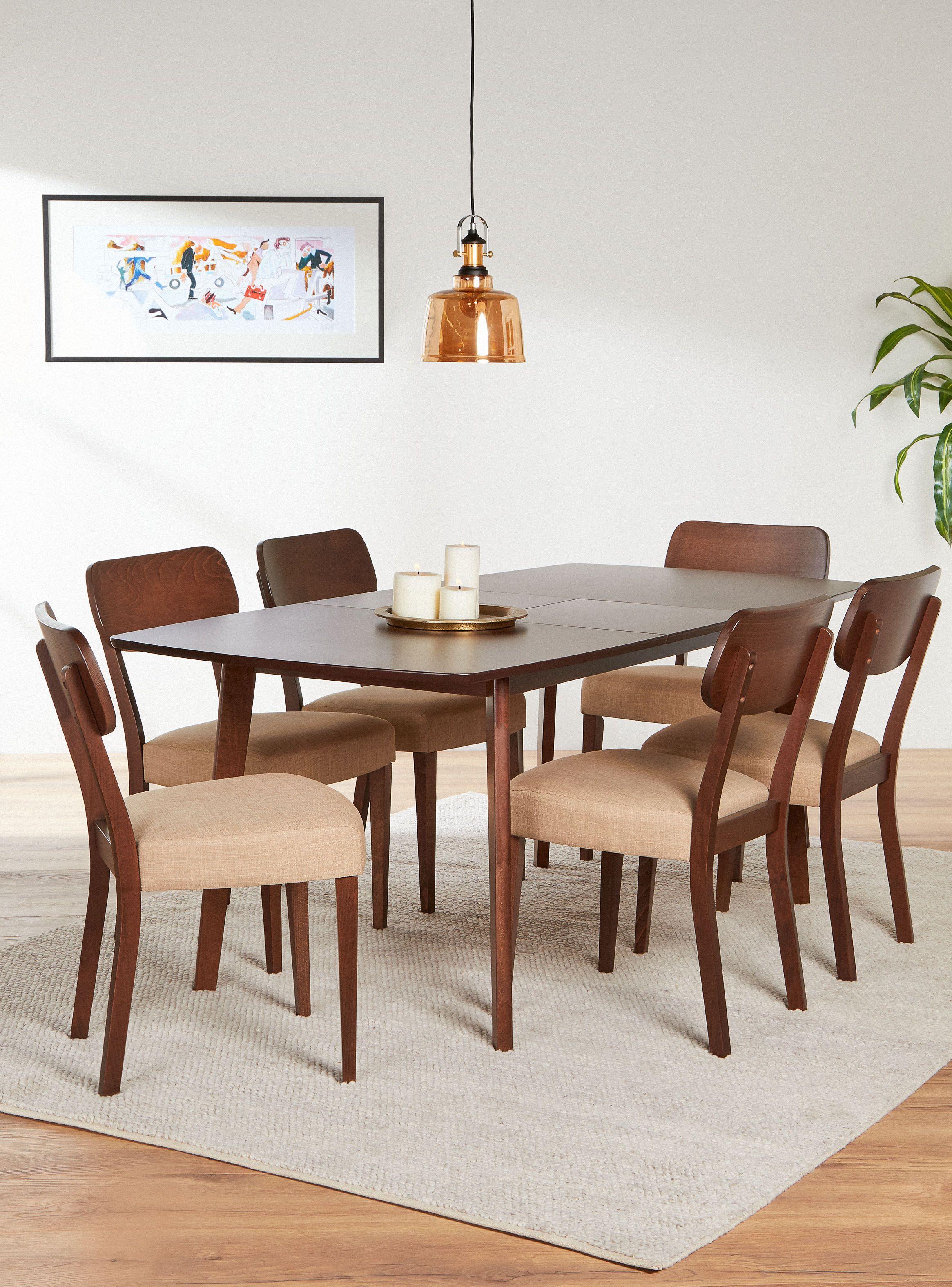 Juego Attimo de Comedor Extensible Adam + 6 Sillas Attimo-0