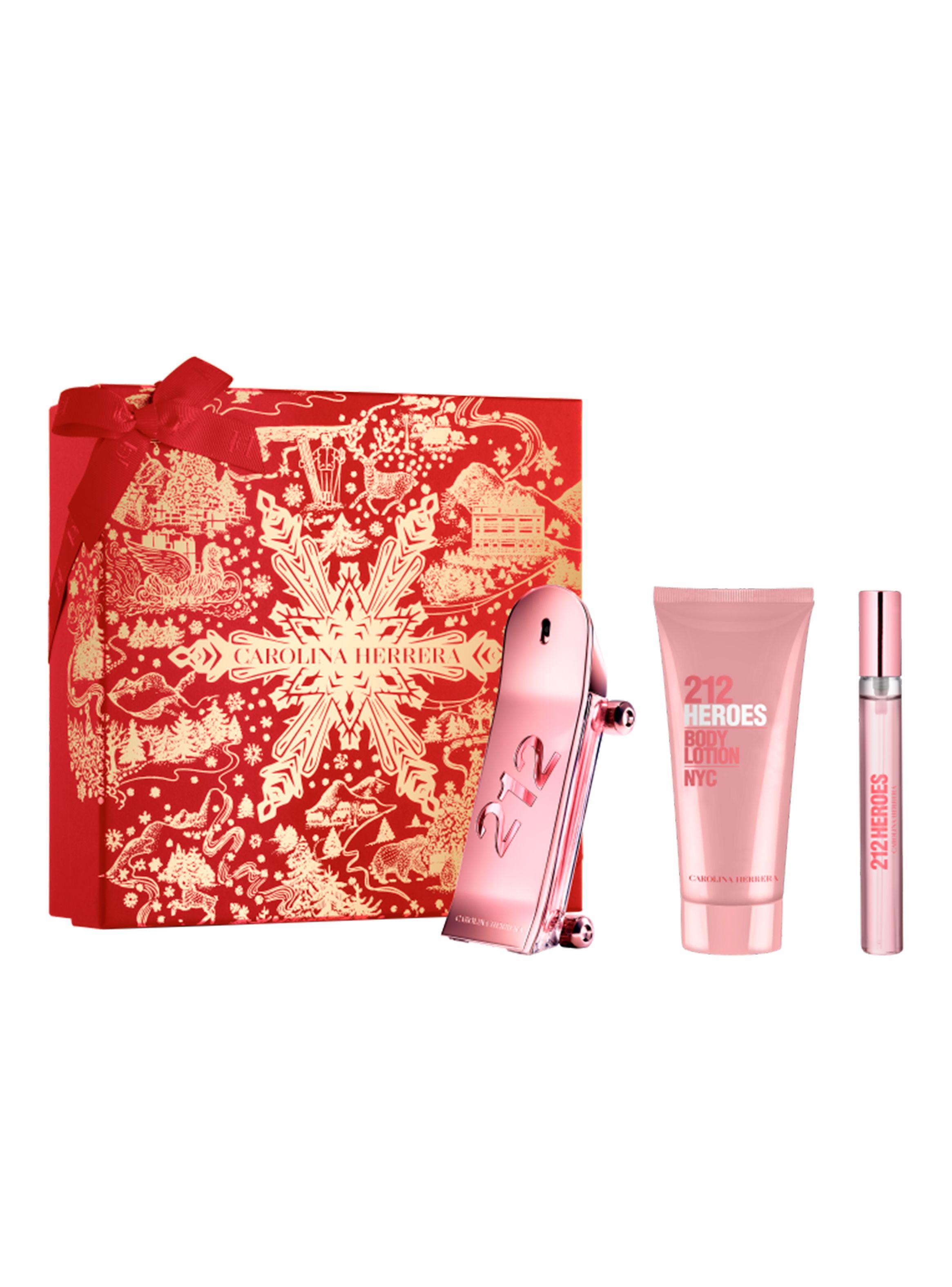 Set Perfume 212 Heroes For Her EDP Mujer 80 ml + 10 ml + Body Lotion 100 ml Carolina Herrera-0