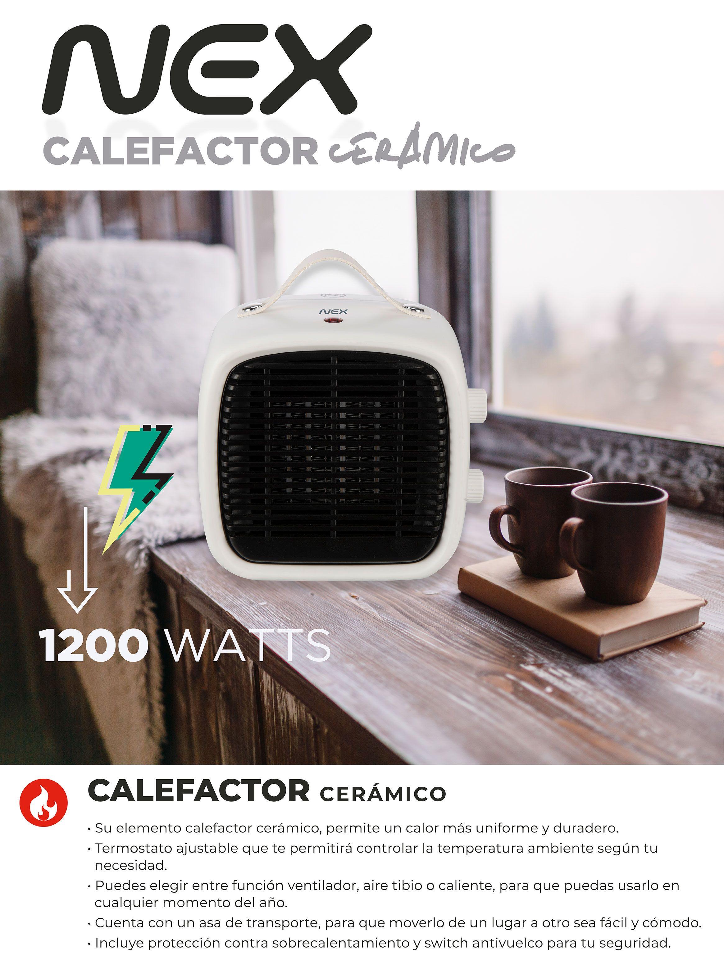 Calefactor Cerámico 1200W CFH170B Blanco-3