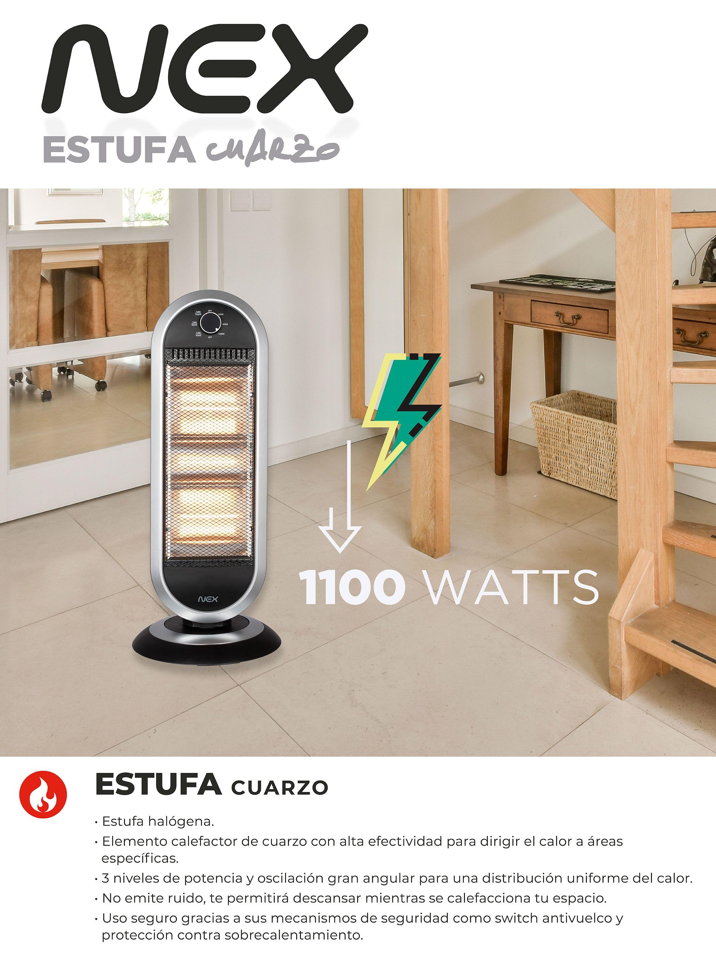 Estufa Cuarzo Halógena 1100W CRB1300-3