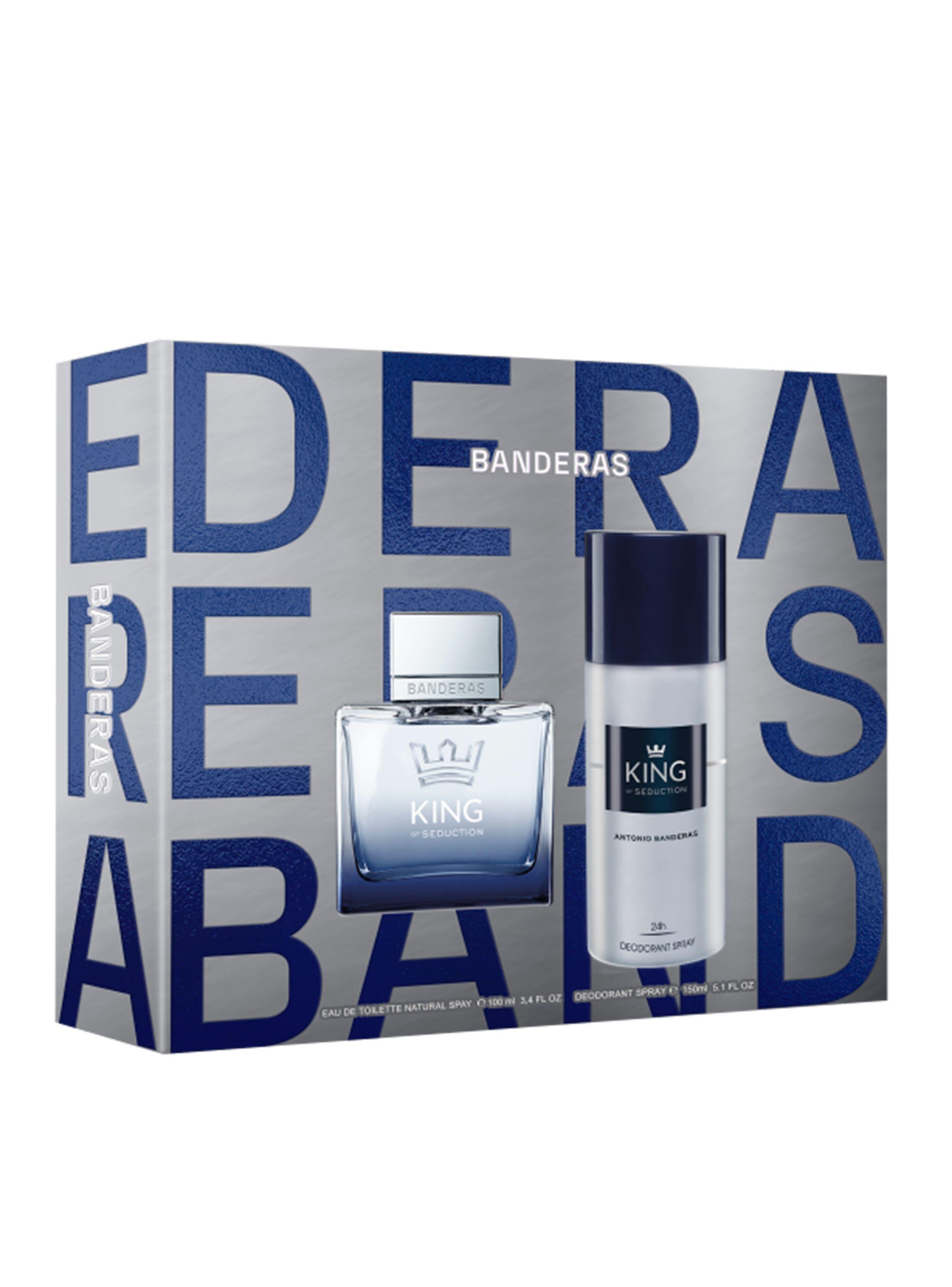 Set Perfume King of Seduction EDT Hombre 100ml + Desodorante 150ml-0