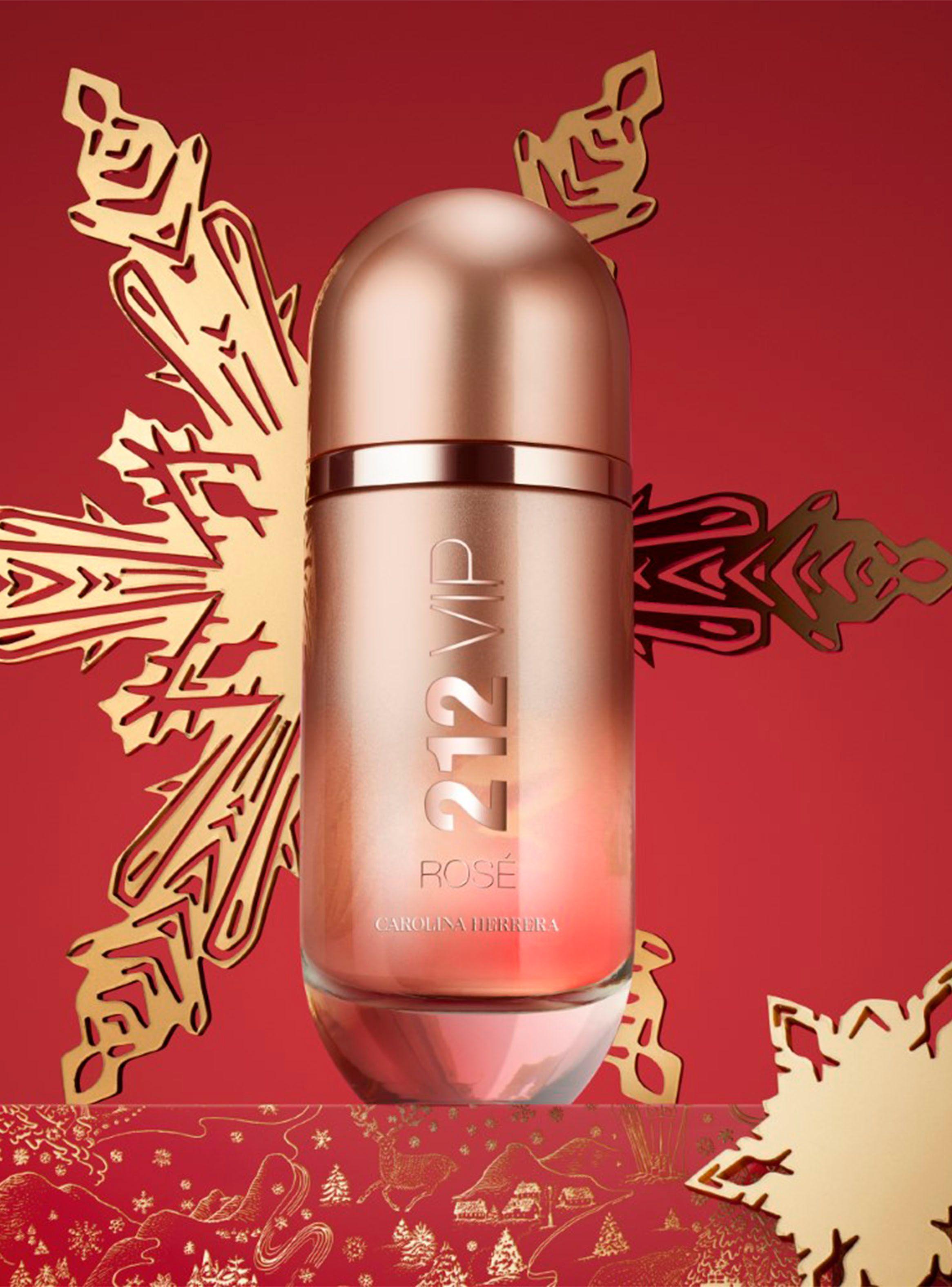 Set Perfume 212 Vip Rose EDP Mujer 80 ml + 10 ml + Body Lotion 100 ml Carolina Herrera-3