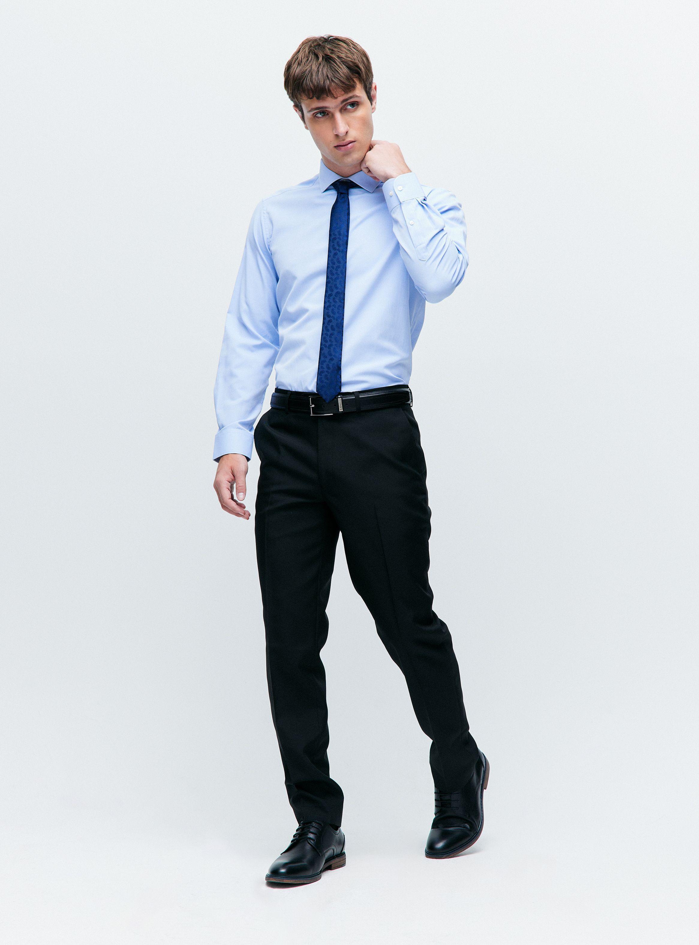 Pantalón Vestir Slim Fit Oxford-4