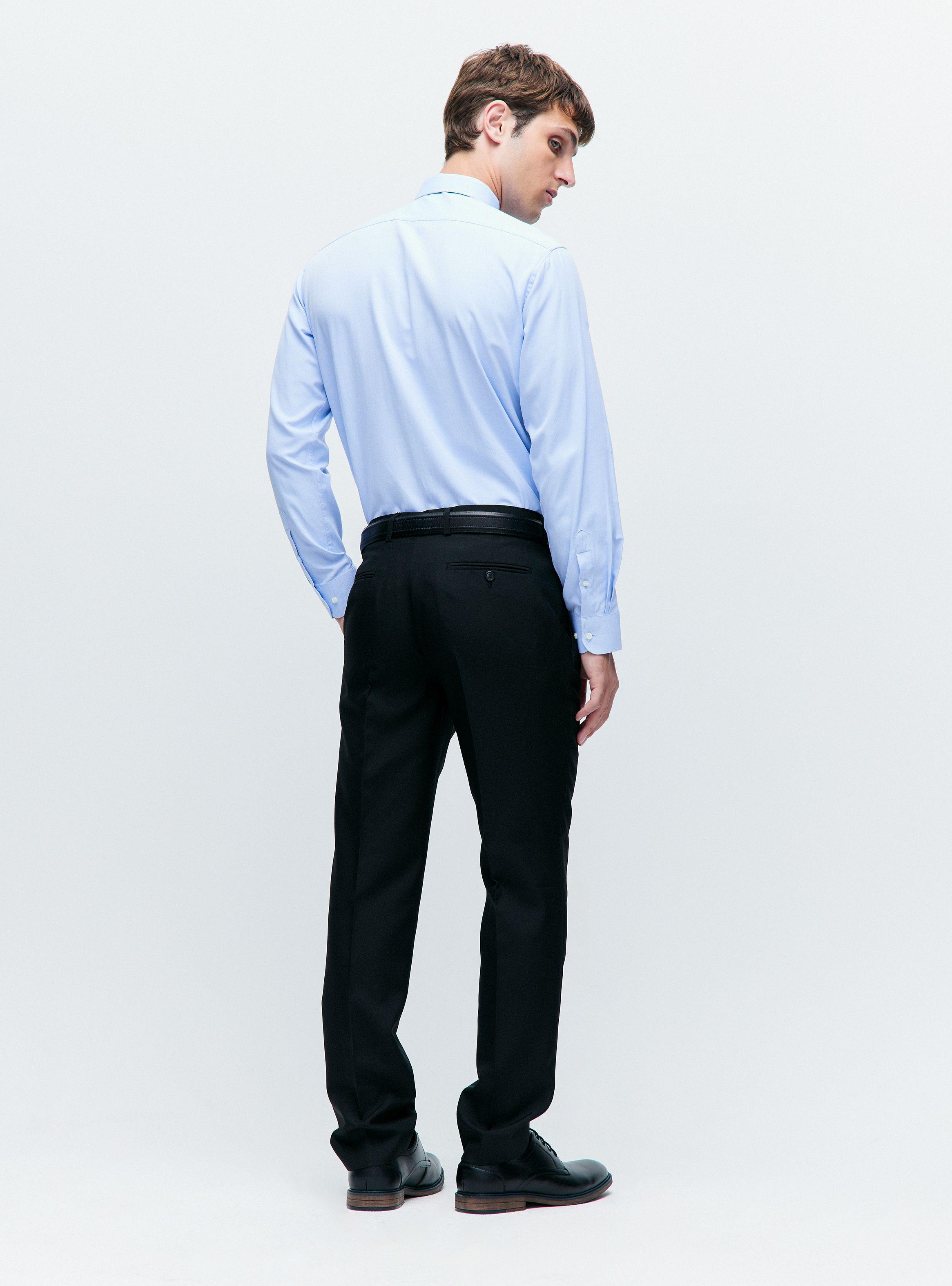 Pantalón Vestir Slim Fit Oxford-5