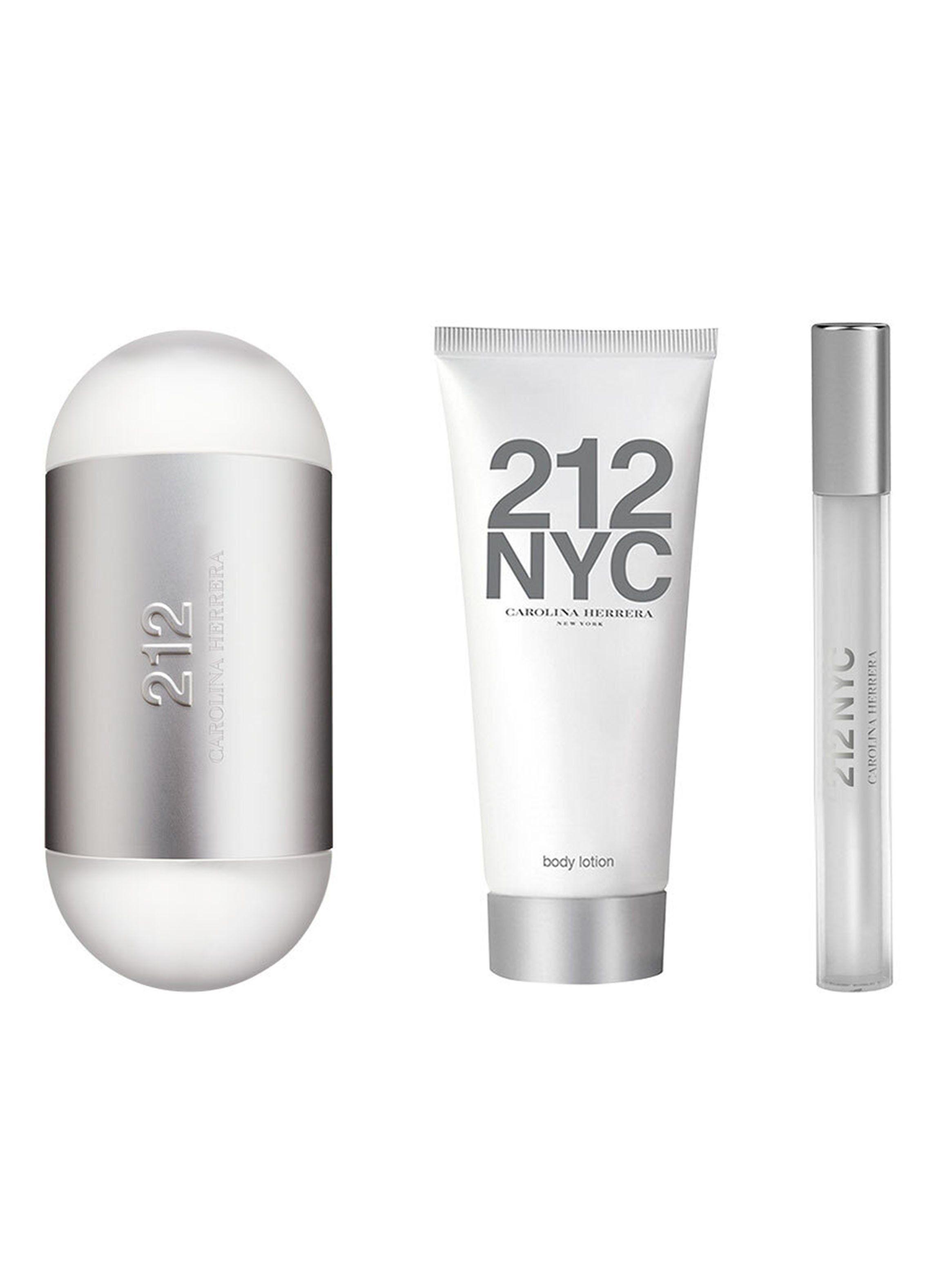 Set Perfume 212 NYC EDT Mujer 100 ml + 10 ml + Body Lotion 100 ml Carolina Herrera-0