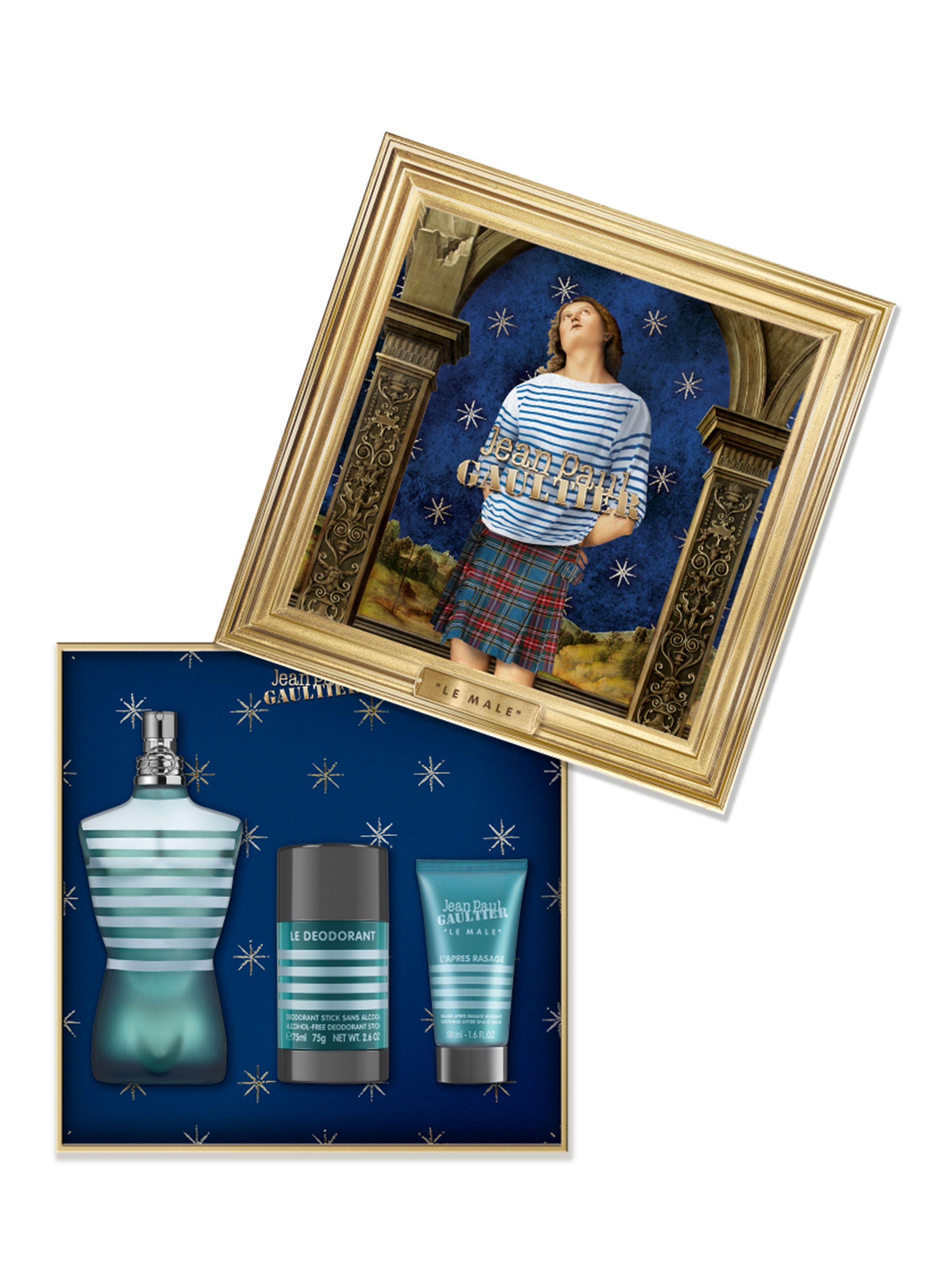 Set Perfume Le Male EDT Hombre 125 ml + Desodorante 75 ml + After Shave 50 ml Jean Paul Gaultier-2