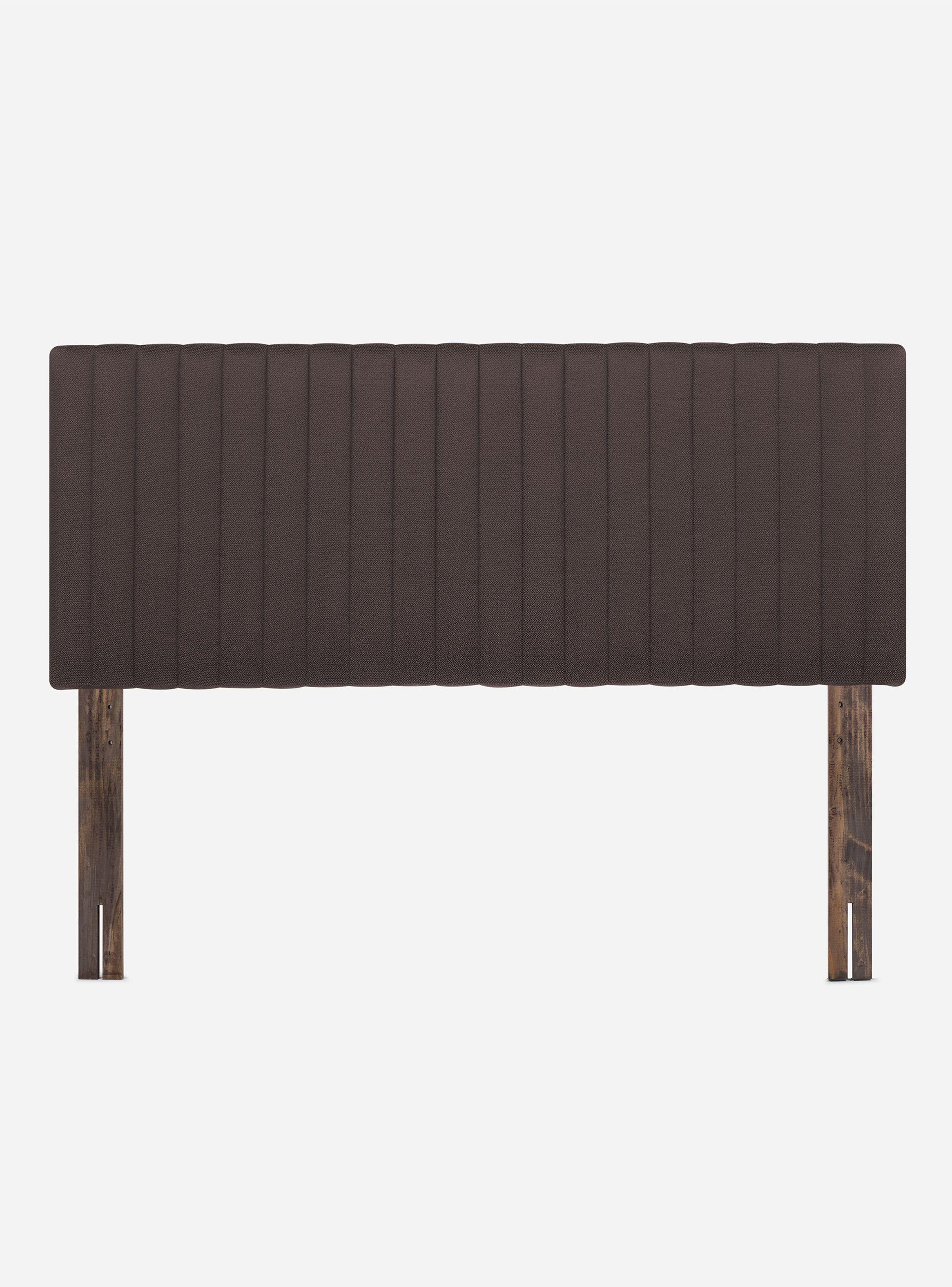 Cama Europea Ergo T New 2 Plazas Base Dividida + Respaldo Lucio Chocolate-2
