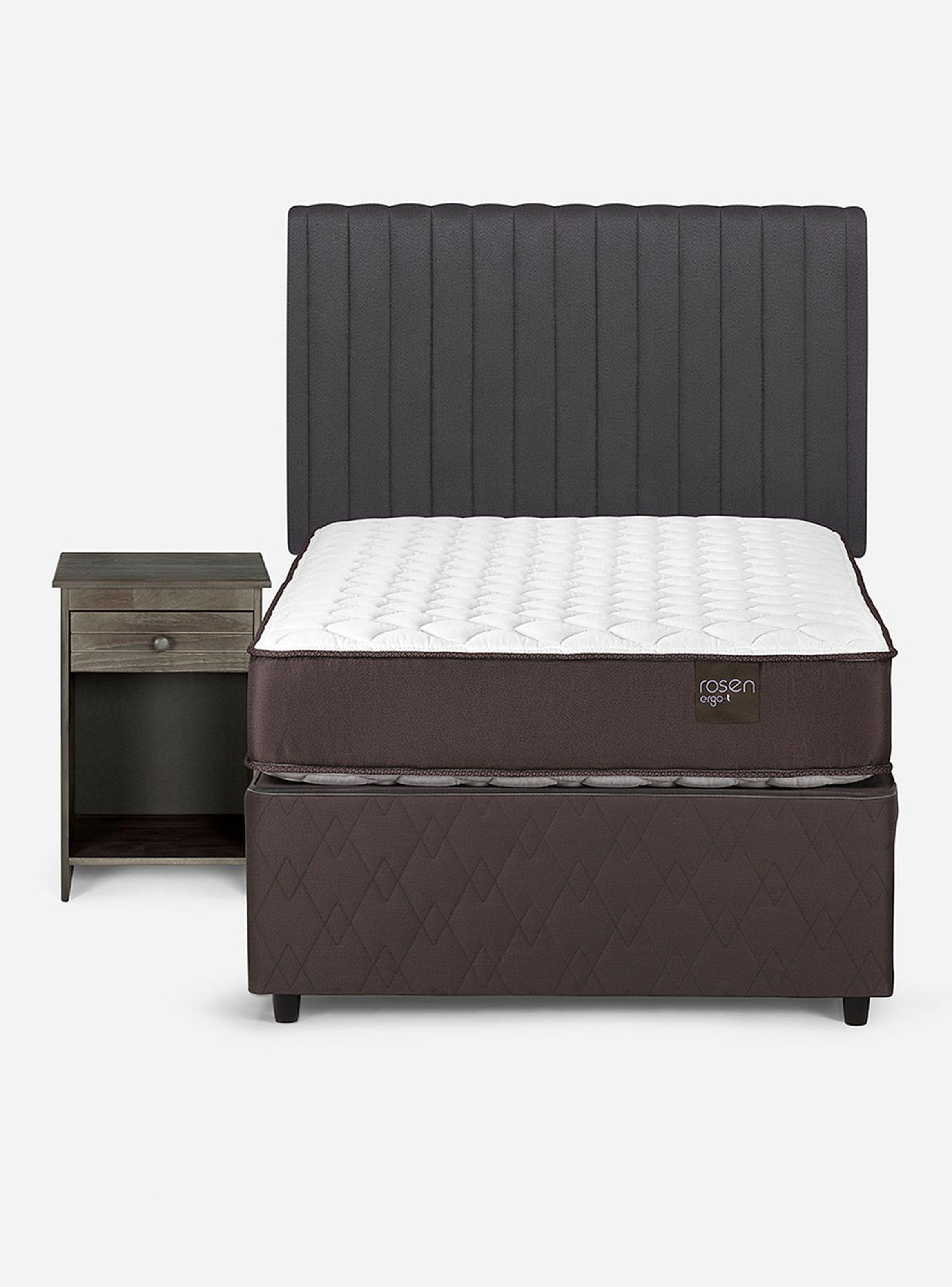 Diván Ergo T New 1.5 Plazas + Set Muebles Lucio Grafito-2