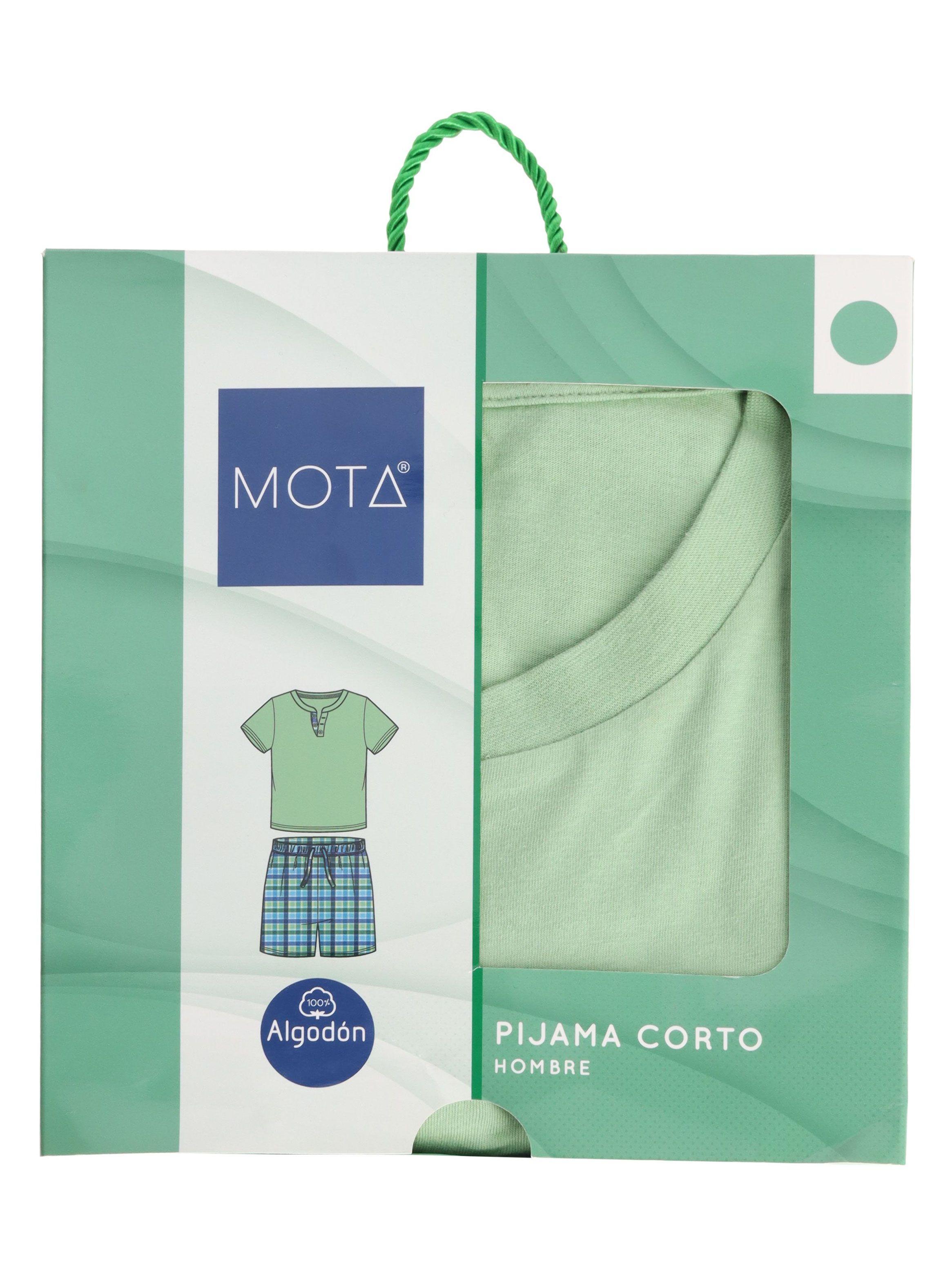 Pijama Corto Algodón de Mota