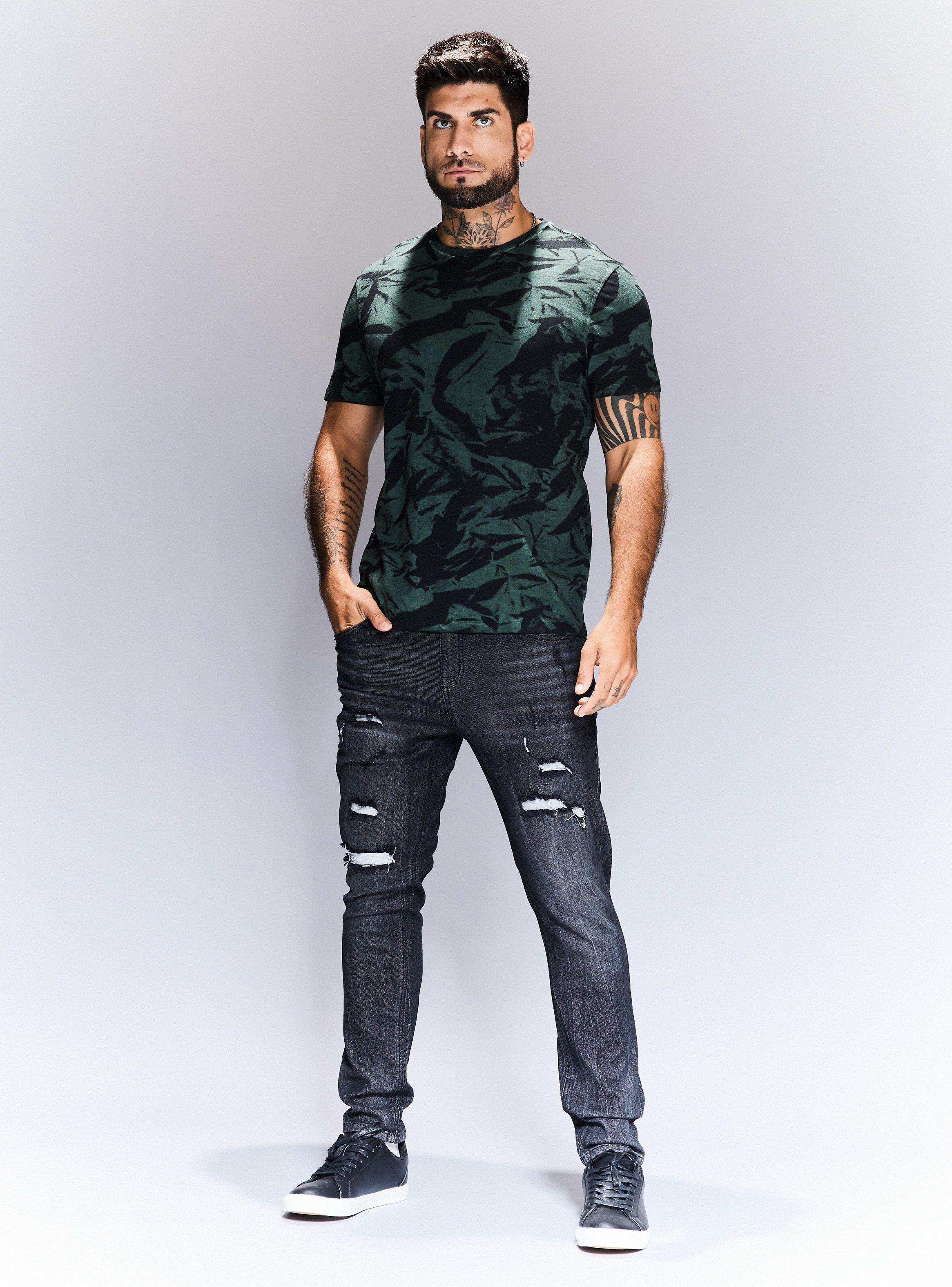 Polera Full Print Teñido en Prenda-4