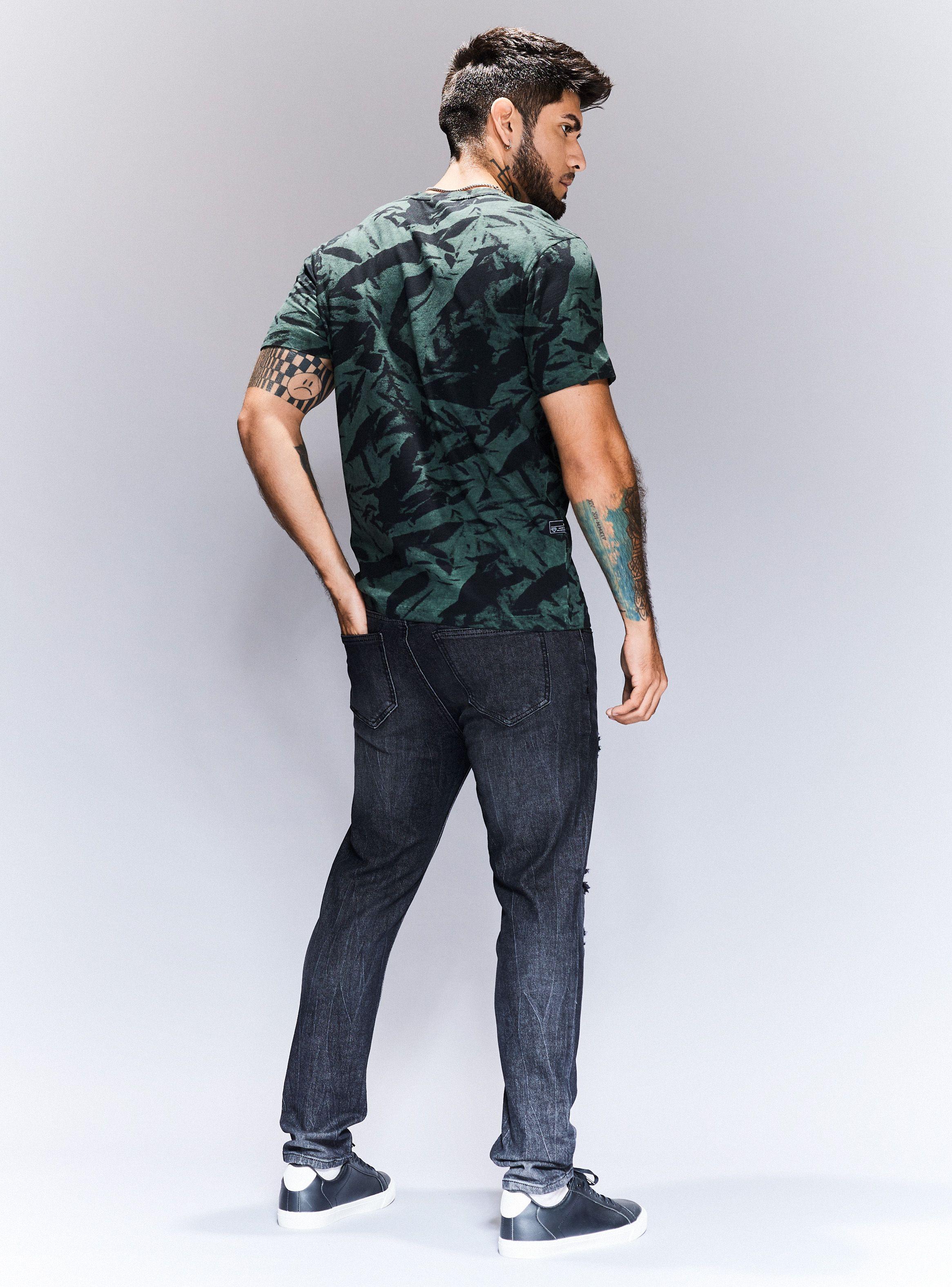 Polera Full Print Teñido en Prenda-5